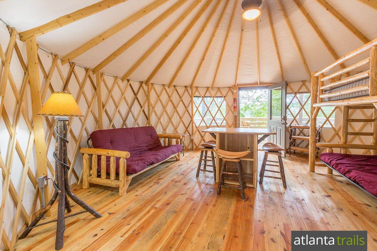 Justin C.'s photo of glamping accommodations at Sweetwater Creek State Park Campground near Sandy Springs, GA