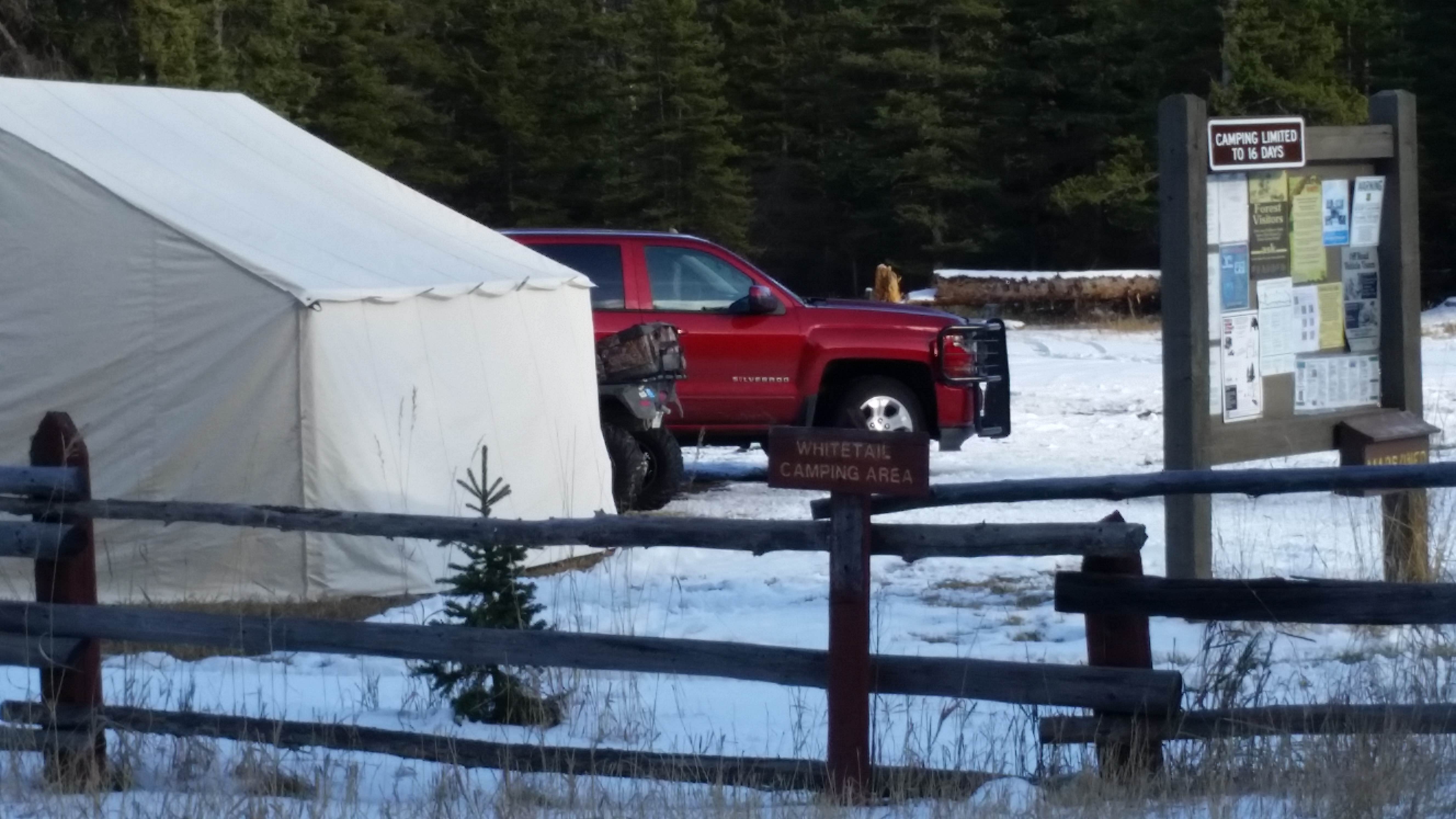 Dexter I.'s photo of tent camping at Whitetail Camp near Hobson, MT