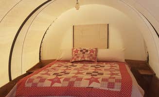 Dania E.'s photo of glamping accommodations at Falls Creek Cabins & Campground near Helenwood, TN