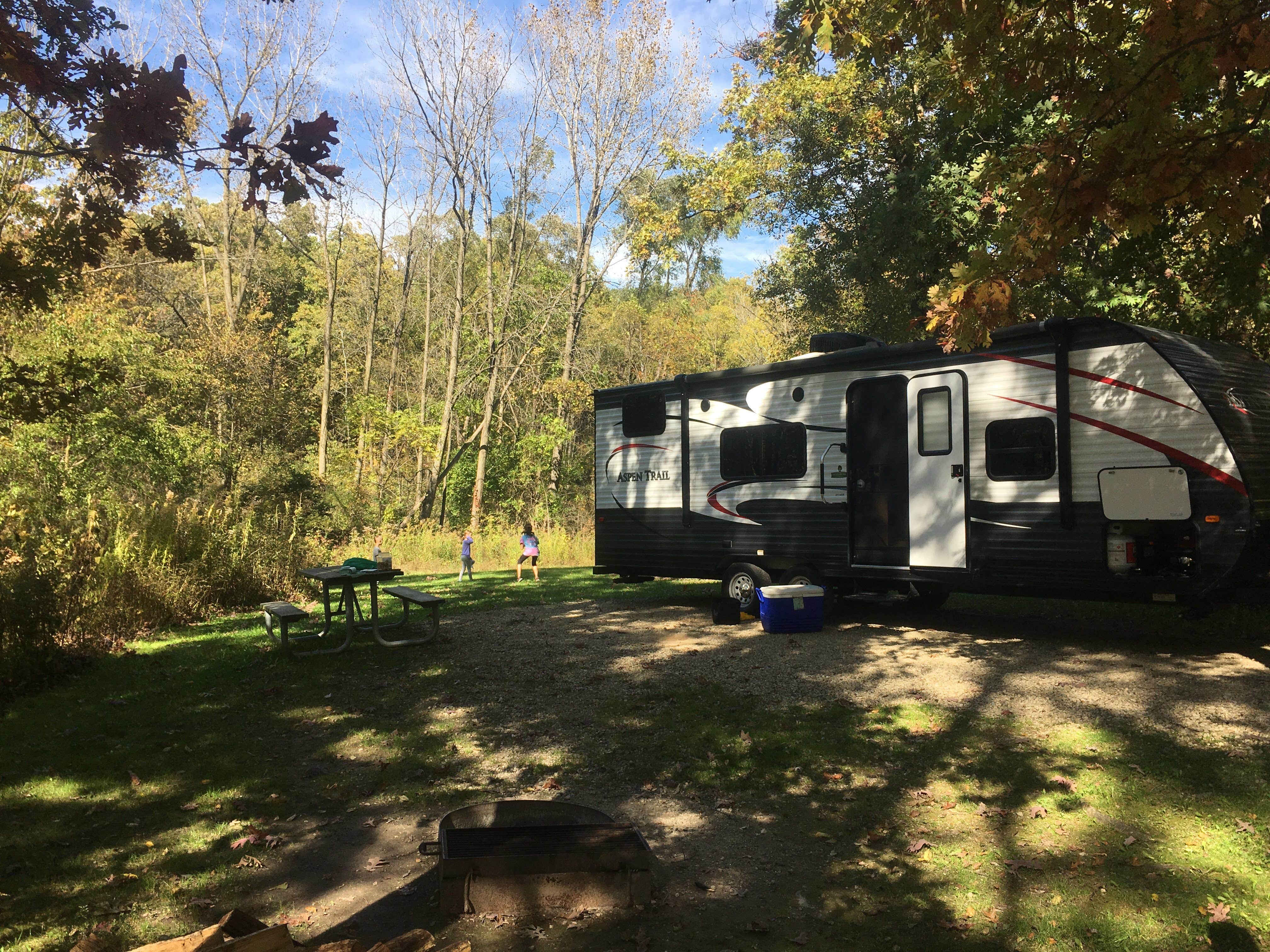 Emily L.'s photo of rv camping at Thomas Woods Campground near McHenry, IL