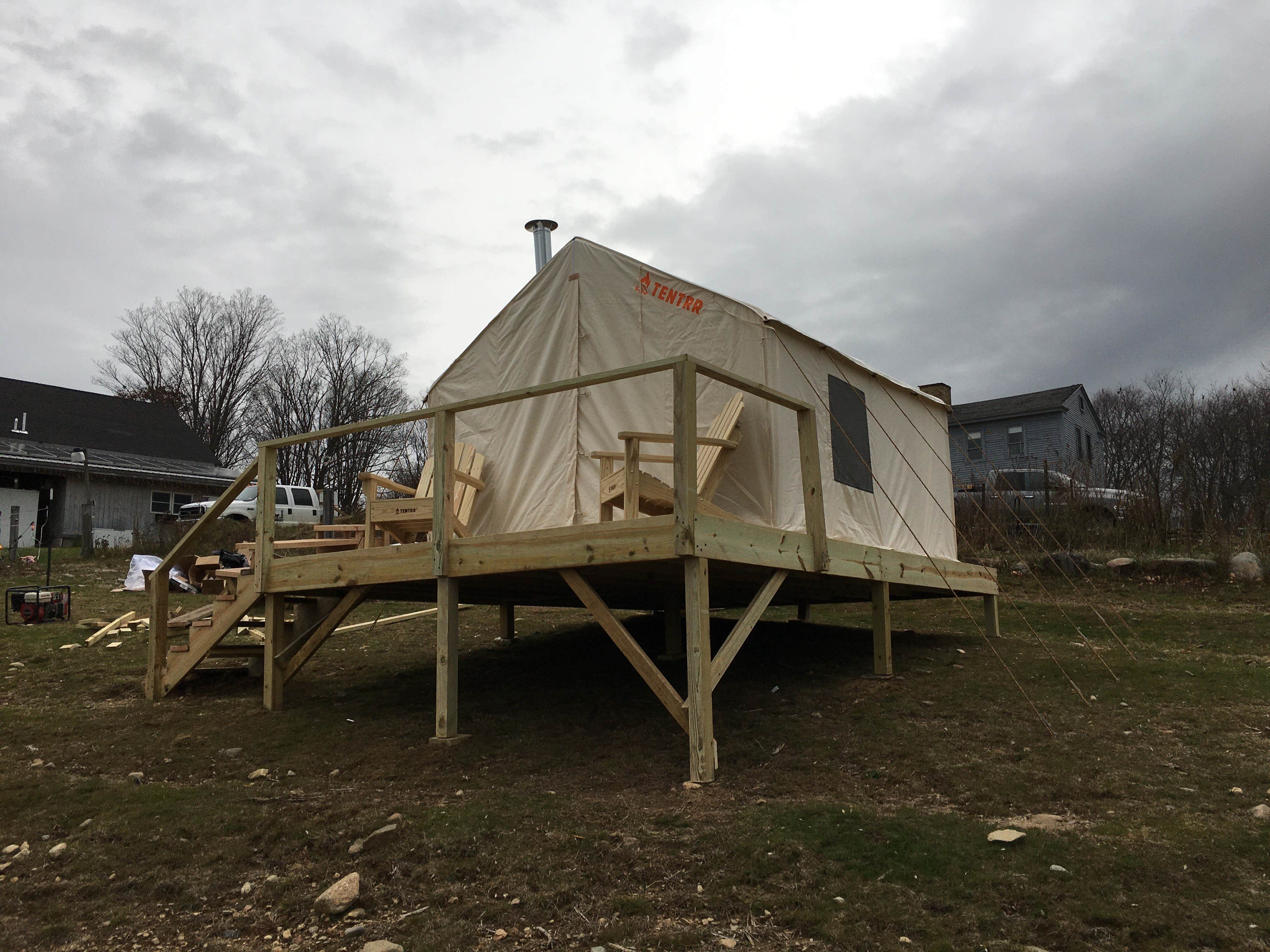 The Dyrt's photo of glamping accommodations at Farm with a View and a Canopy near Melvin Village, NH