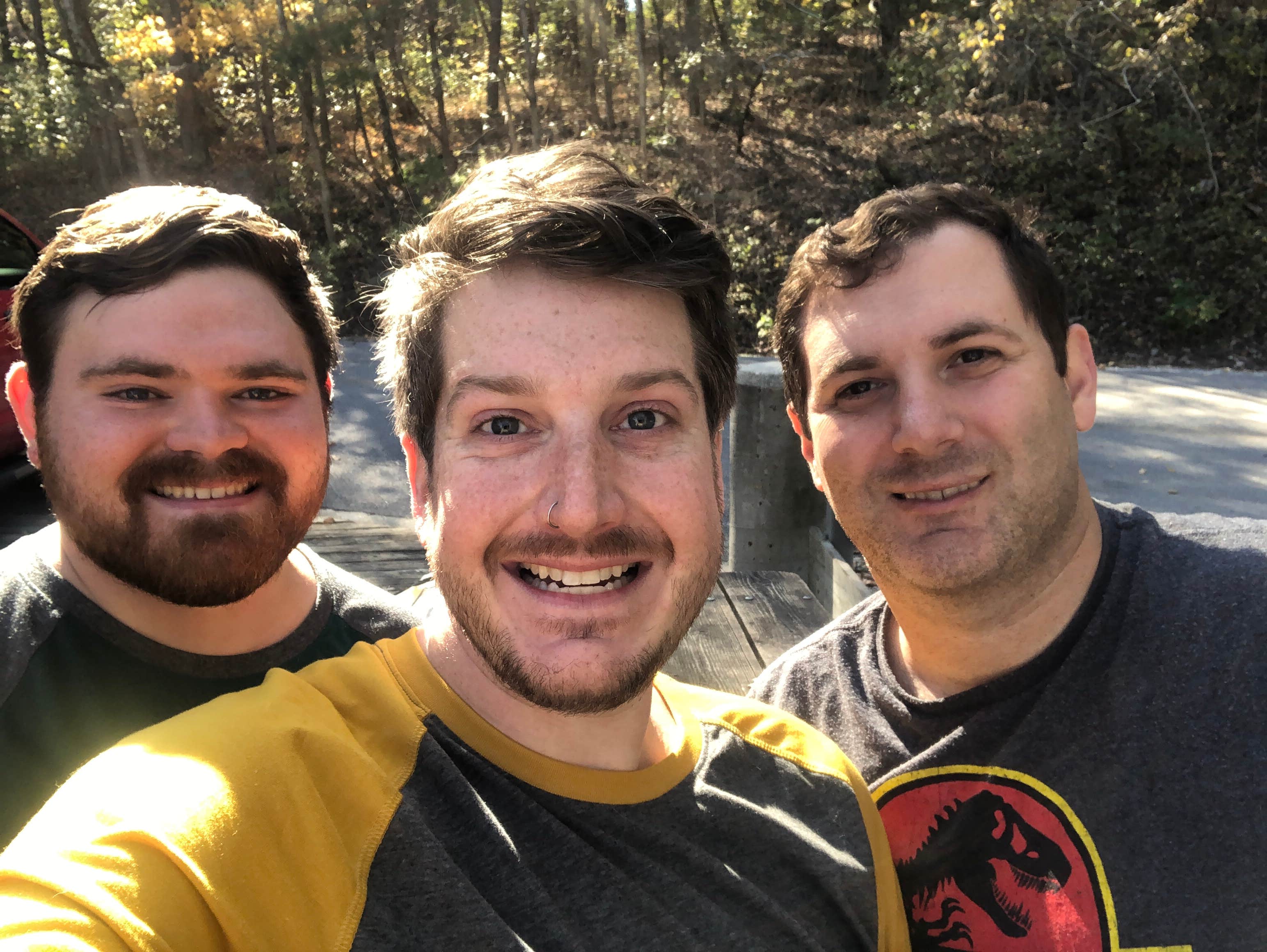 Obligatory selfies. Only campers not watching/listening to the Alabama game this weekend.
