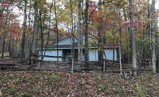 Shannon G.'s photo of glamping accommodations at Stone Mountain State Park Campground near Pilot Mountain, NC