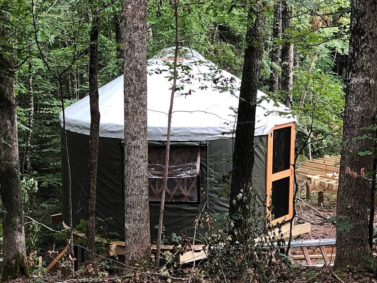 Michaela  C.'s photo of glamping accommodations at Emberglow Outdoor Resort near White Stone, SC