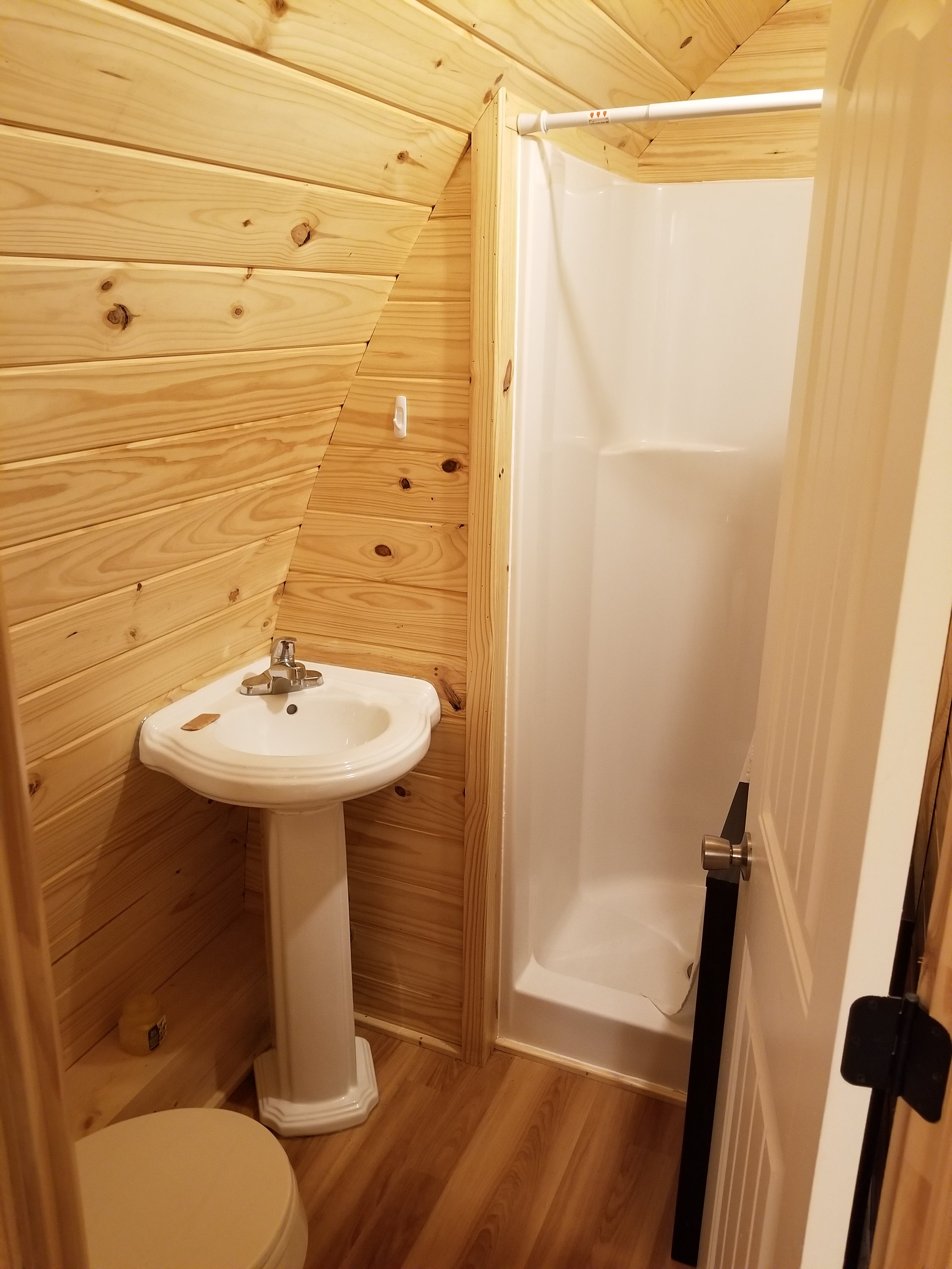 Bathroom in the Glamping Pod
