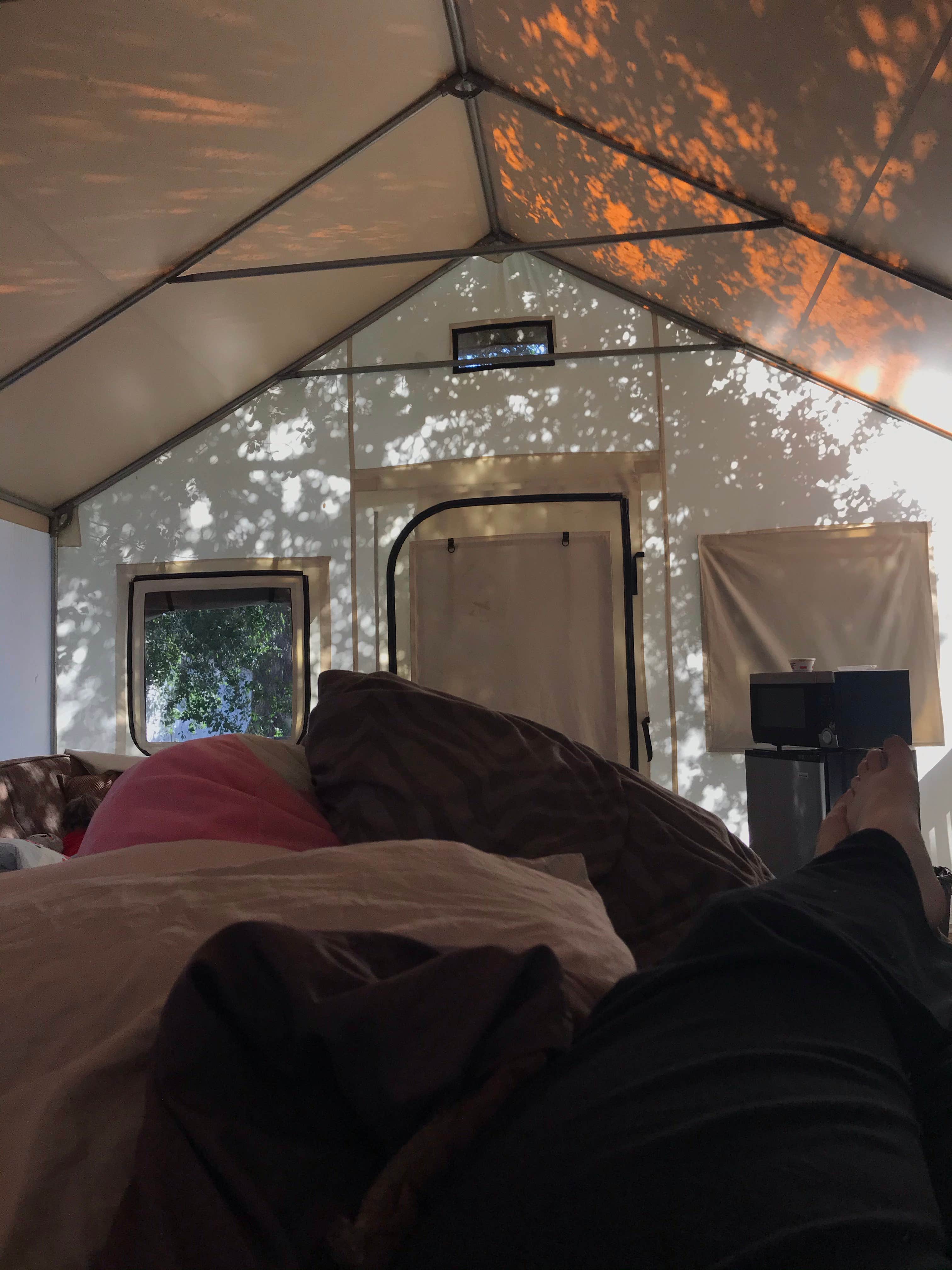 Christina  S.'s photo of glamping accommodations at Ventura Ranch KOA near Valencia, CA