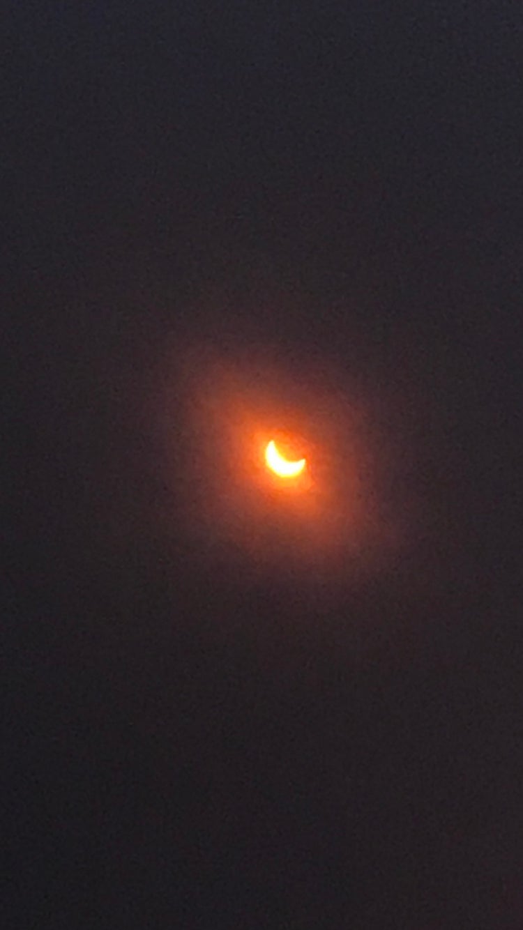 Token Eclipse photo. Most turned out really blurry. Need to invest in a good camera, but glad I at least captured a shot with the iPhone. The Eclipse was truly amazing! 