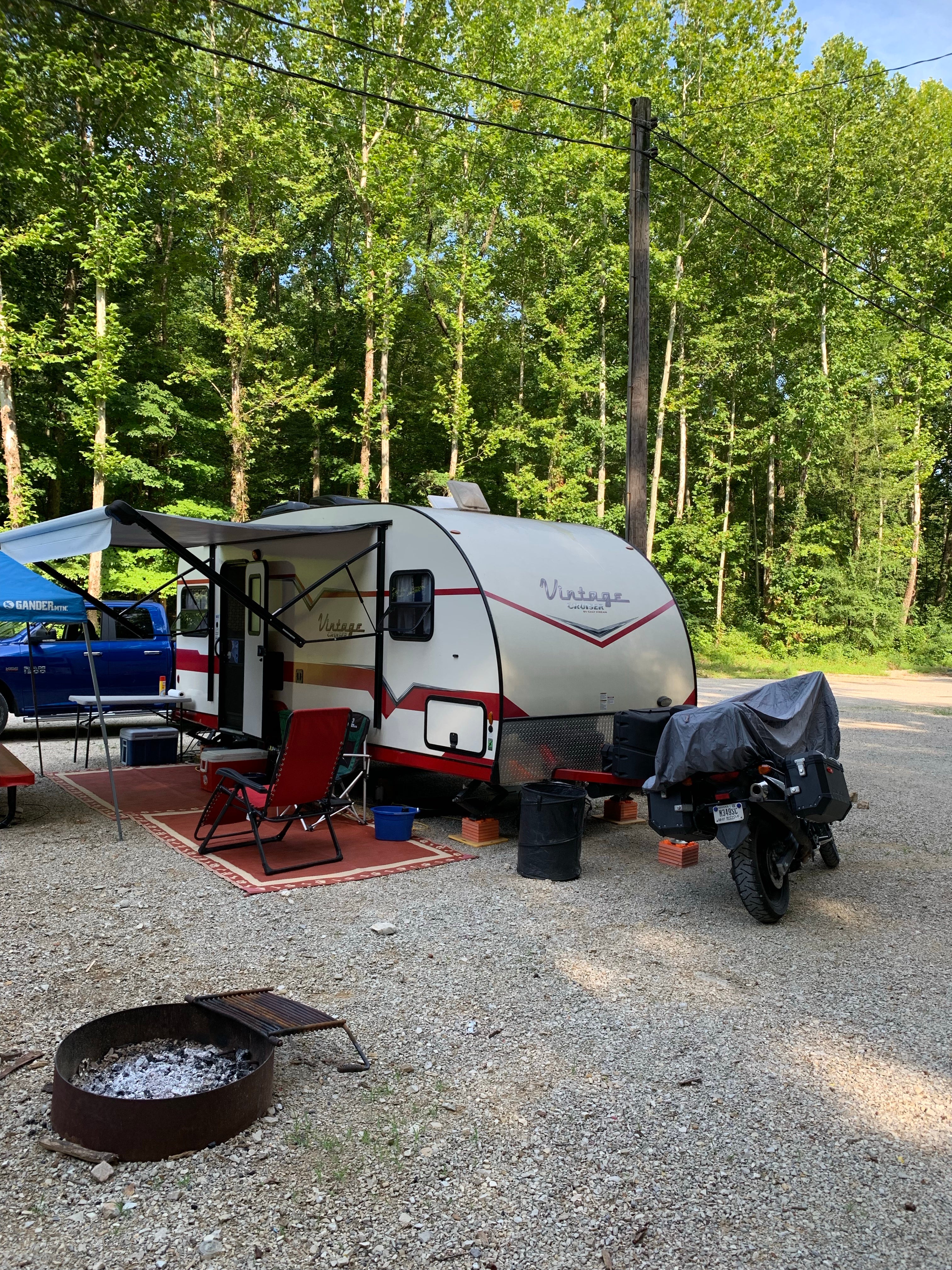 Typical campsite