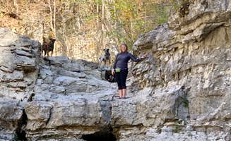 Steve V.'s photo of camping with pets at Walls of Jericho - Trailhead Campsite near Normal, AL