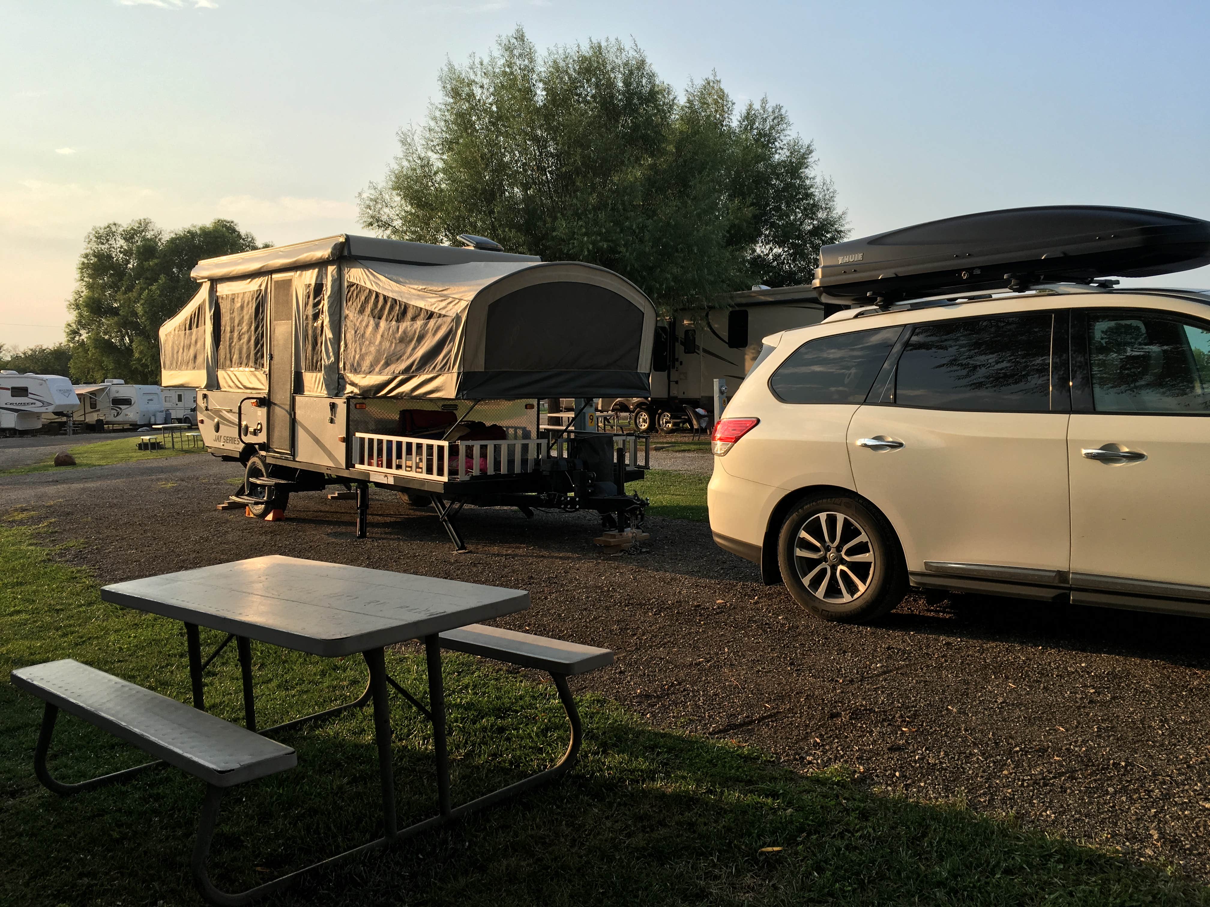 Danielle V.'s photo of rv camping at Topeka / Capital City KOA near Pomona Lake
