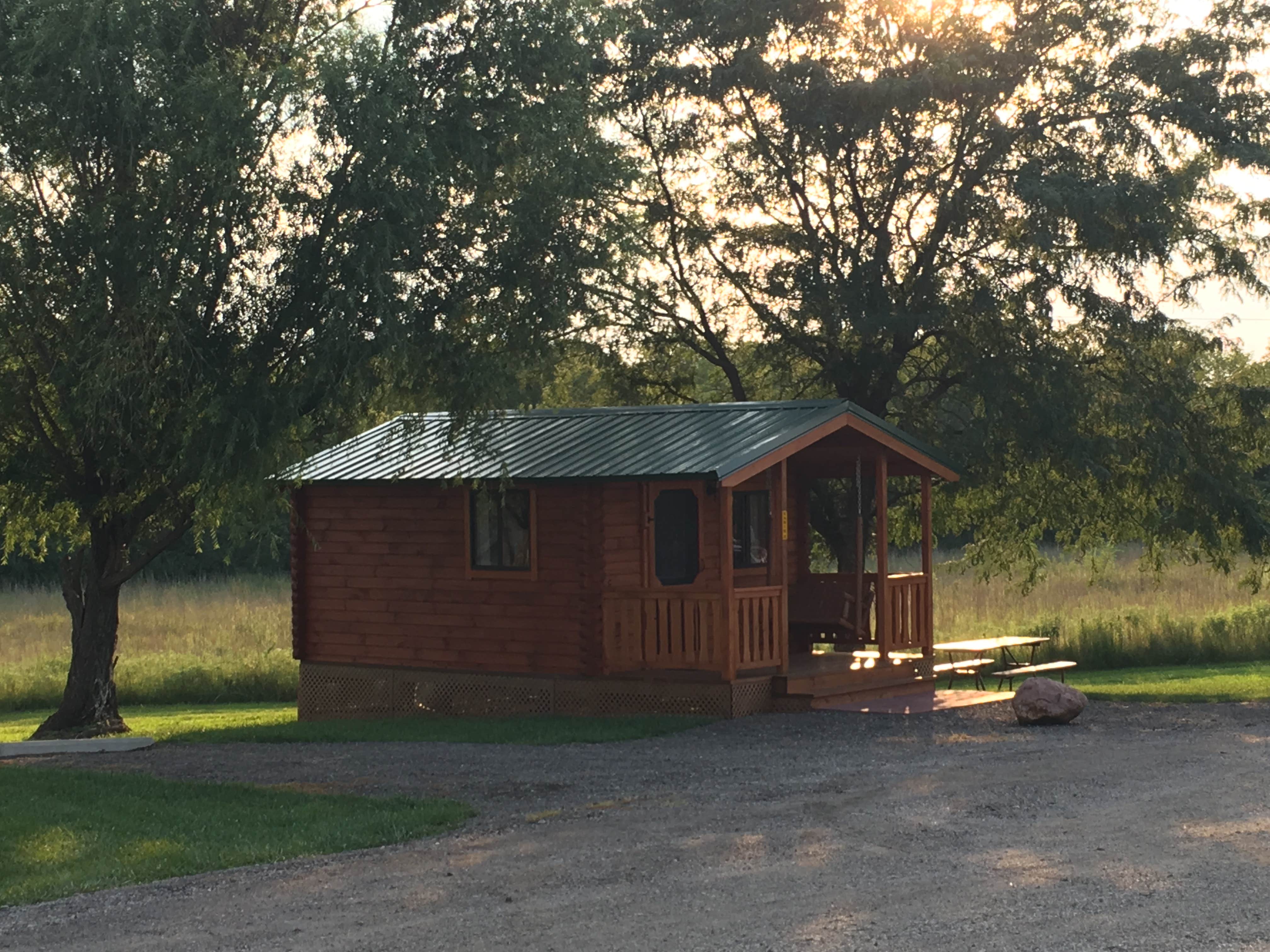 Danielle V.'s photo of a cabin at Topeka / Capital City KOA near Olathe, KS