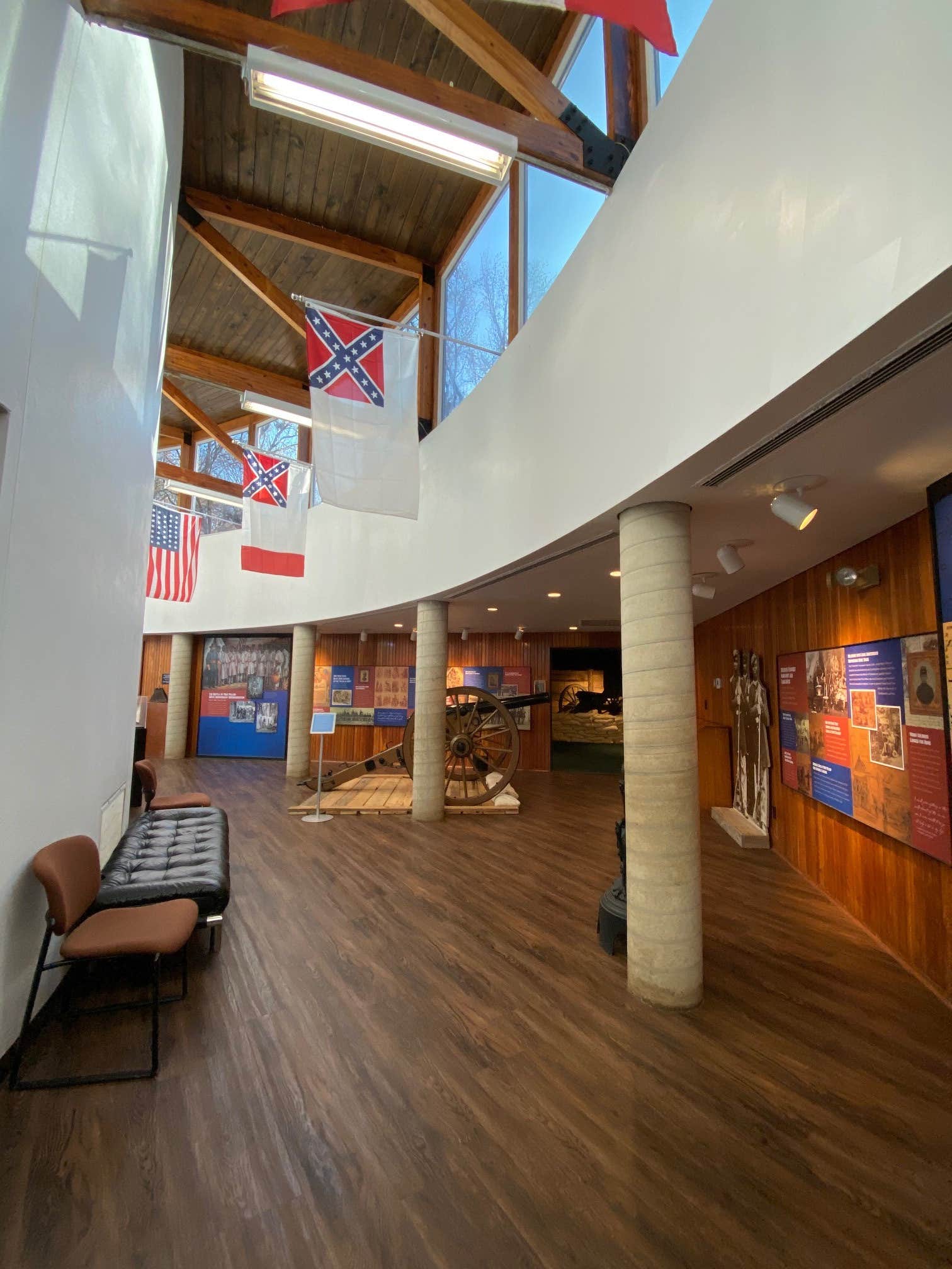 inside museum/visitors center