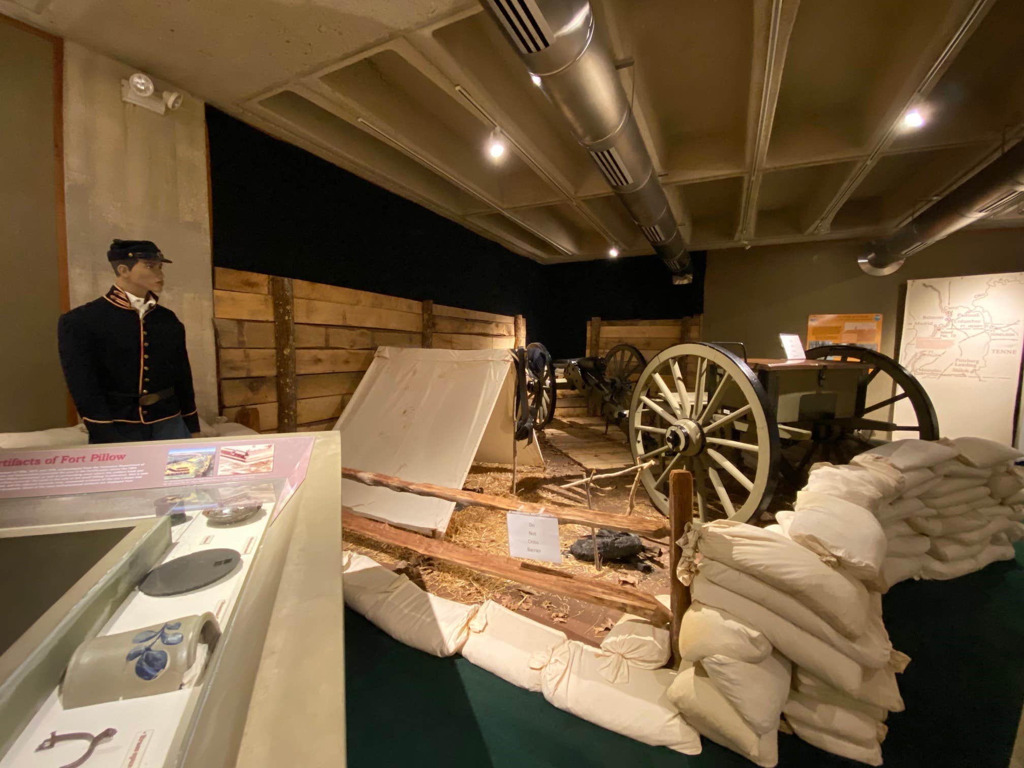 inside museum/visitors center