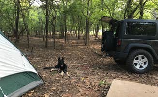 Eric R.'s photo of camping with pets at Arcadia Lake near Oklahoma City, OK