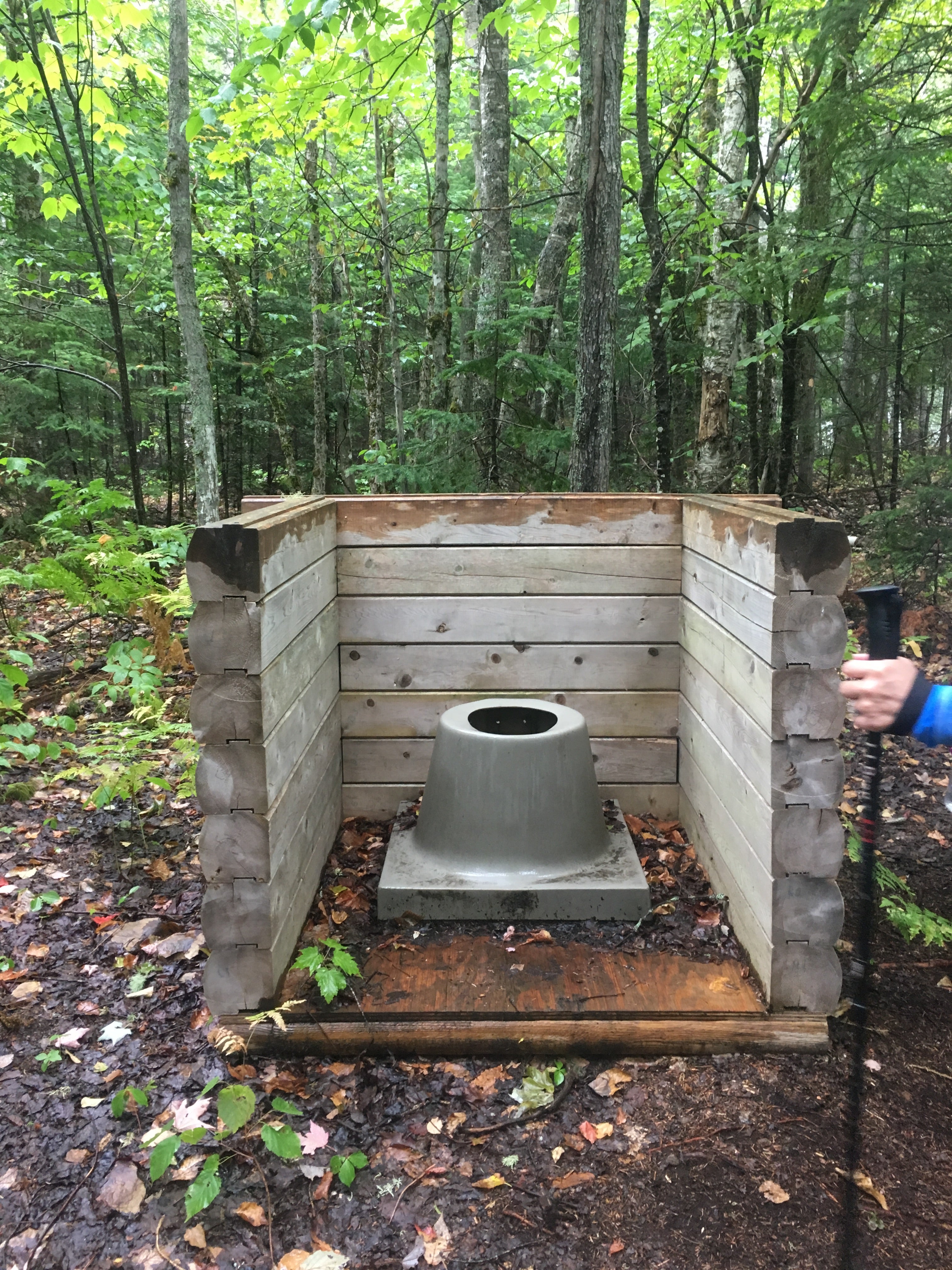There was an interesting outhouse available for peak campers.
