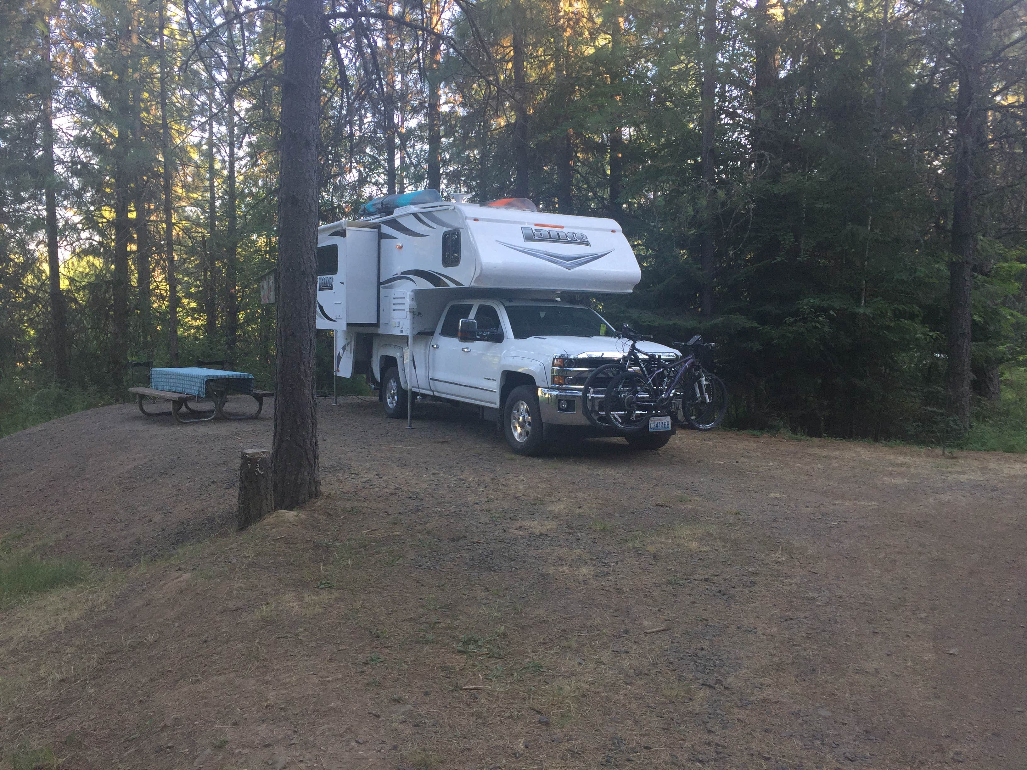 Dawn G.'s photo of rv camping at Freeman Creek Campground — Dworshak State Park near Troy, ID