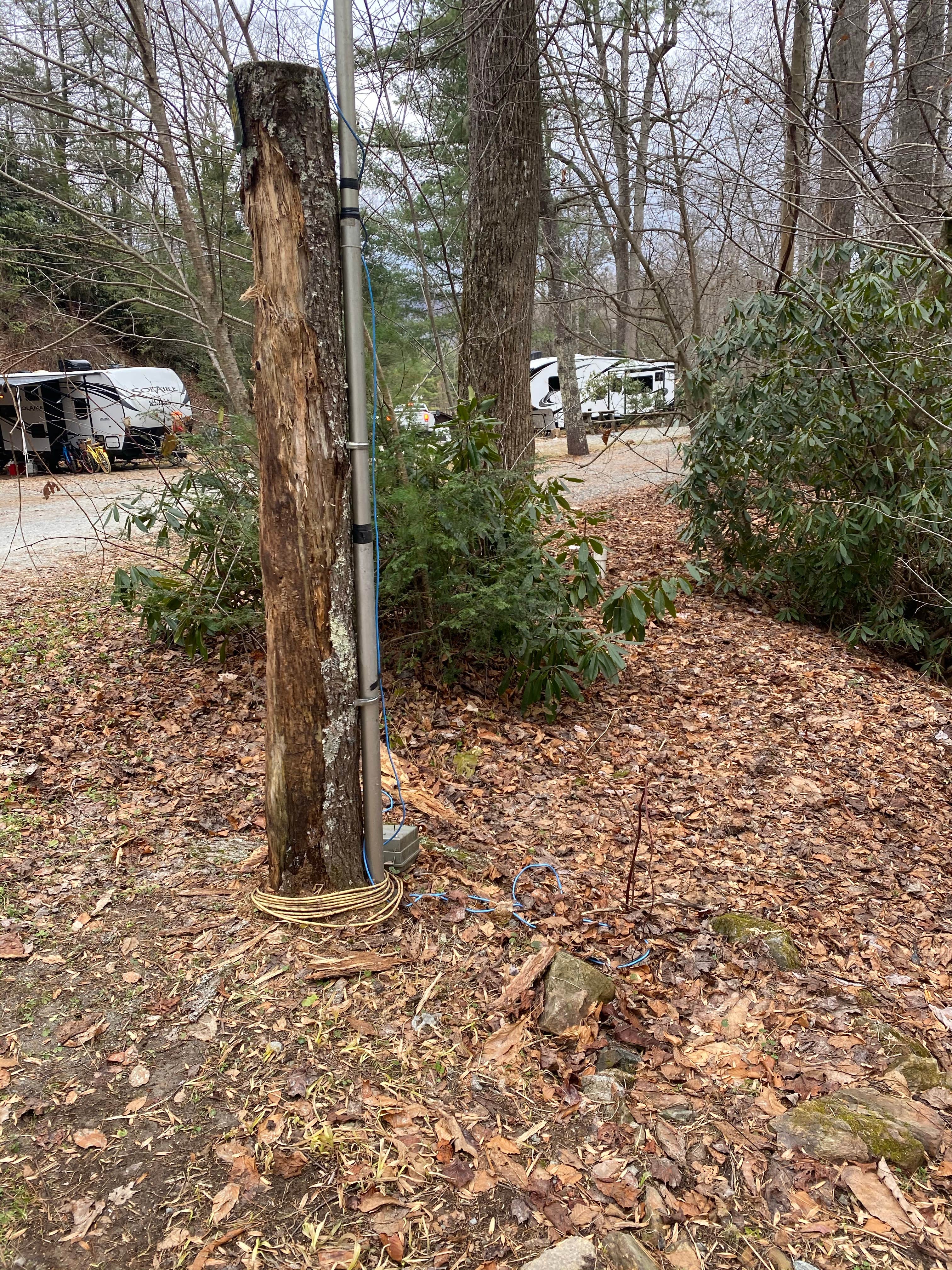 Casey W.'s photo of rv camping at Honey Bear Campground near Fleetwood, NC
