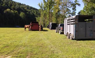Katrina B.'s photo of camping with a horse at Elk River Camp and RV Park near Huttonsville, WV