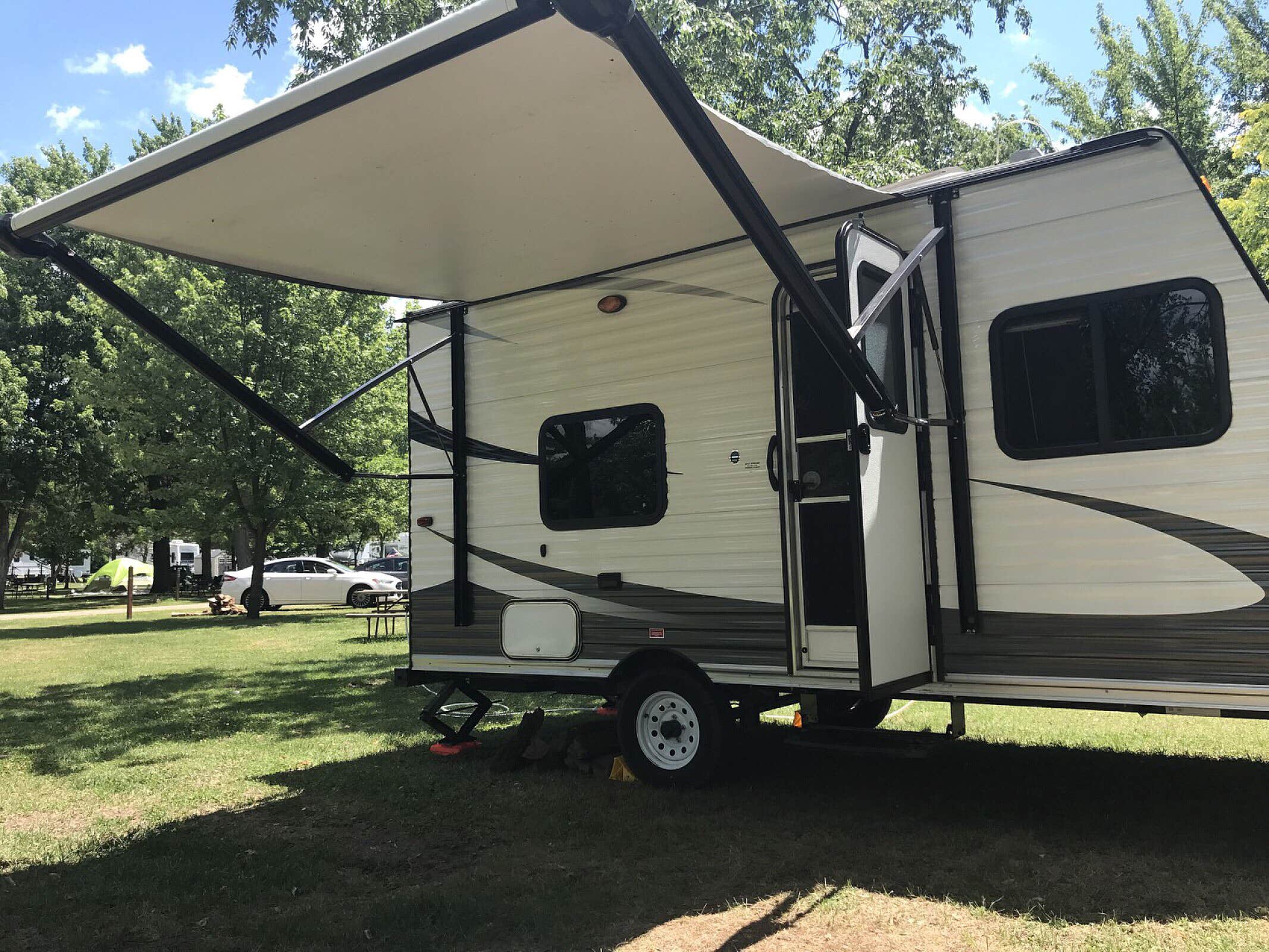 Melissa B.'s photo of rv camping at Green River Oaks Camping Resort near Nachusa, IL