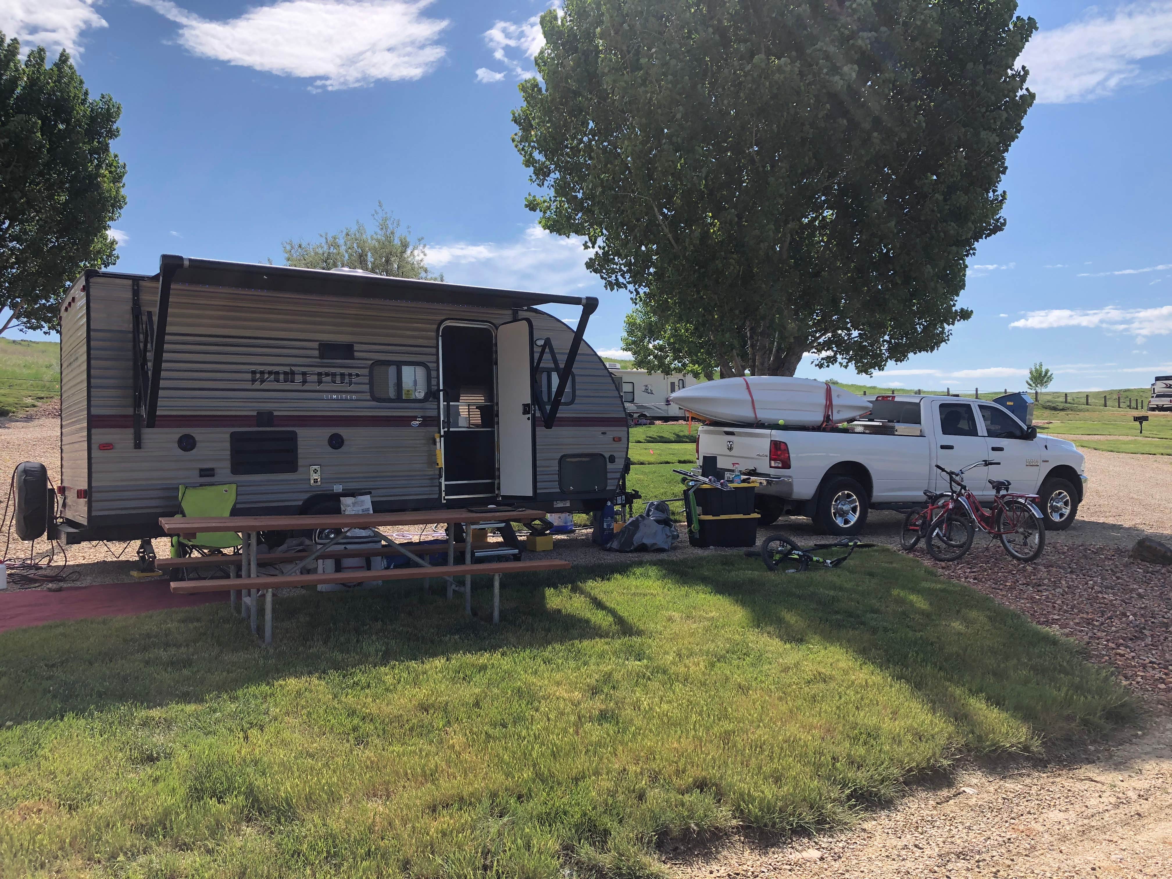 David N.'s photo of rv camping at 7th Ranch RV Park near Pompeys Pillar, MT