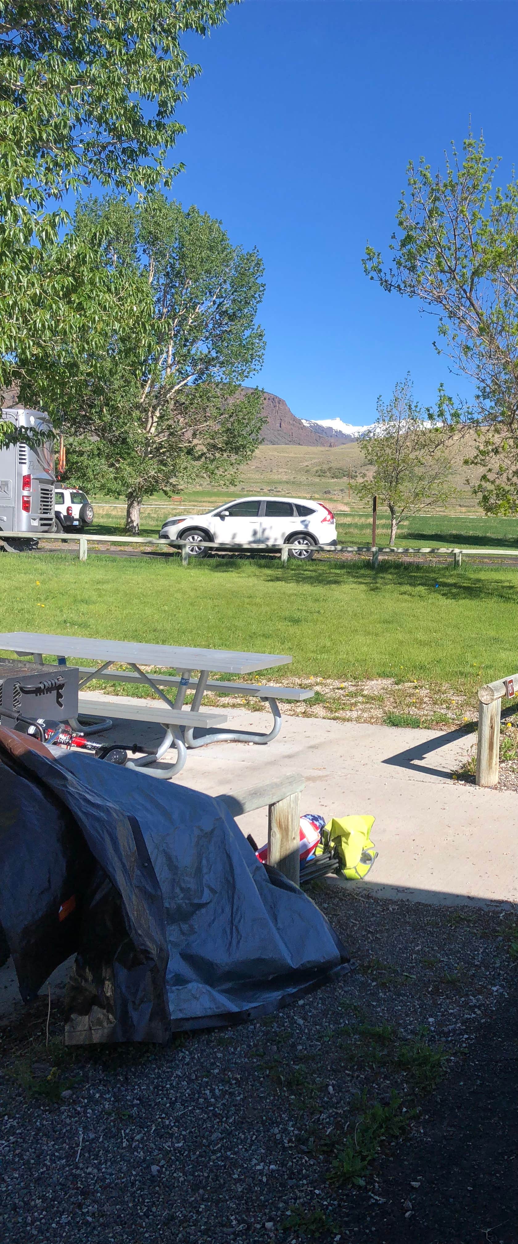 David N.'s photo of tent camping at North Fork Campground — Buffalo Bill State Park near Shoshone National Forest