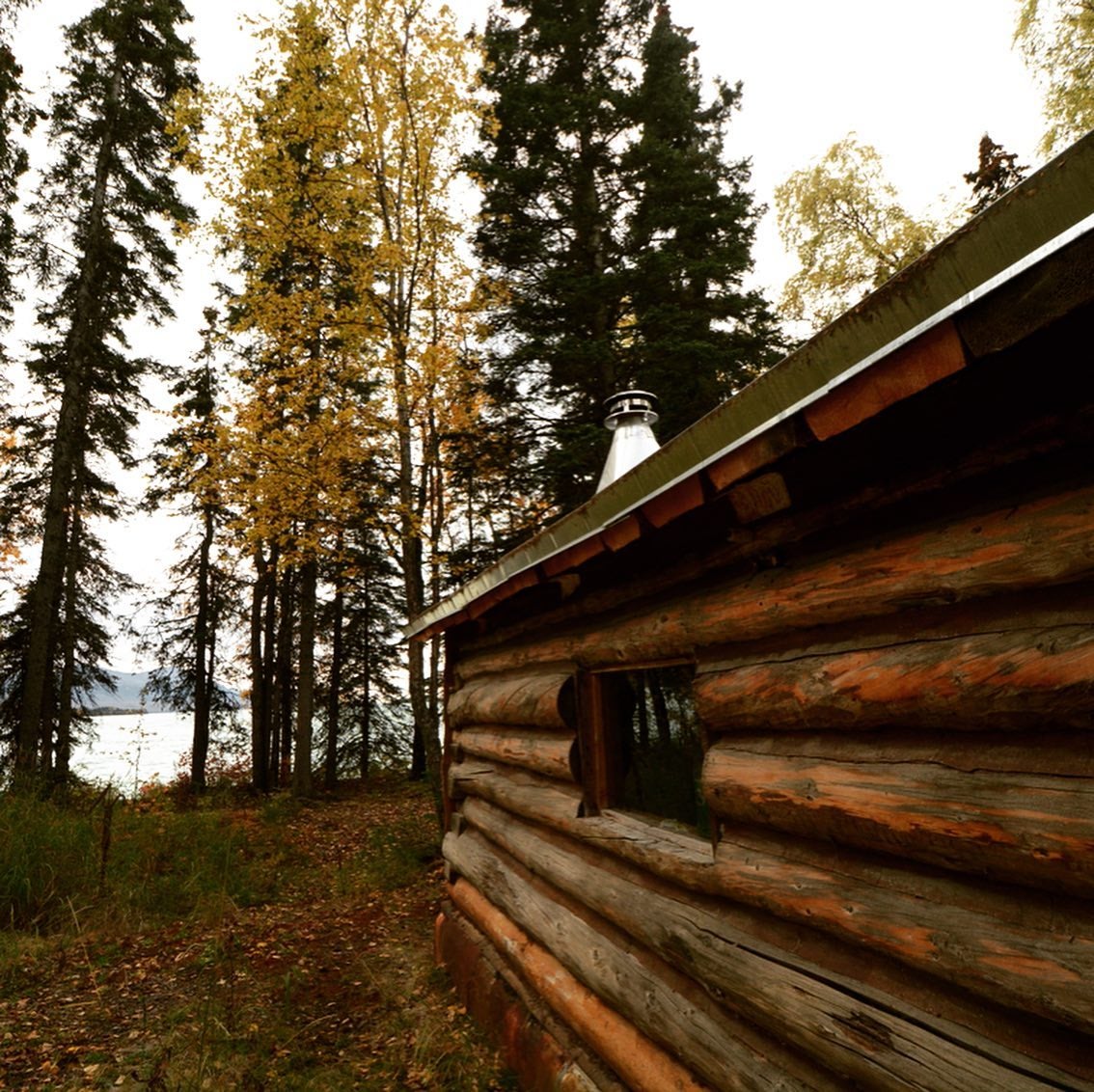Joe Thompson's cabin is located on the shores of Lake Clark.