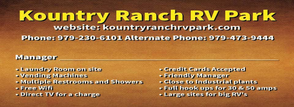 Camper-submitted photo at Kountry Ranch RV Park near Freeport, TX