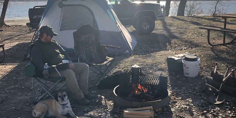 Camper submitted image from Cedar Point Campground — Lovewell State Park