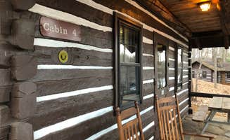 Katie M.'s photo of glamping accommodations at Fairy Stone State Park Campground near Troutville, VA