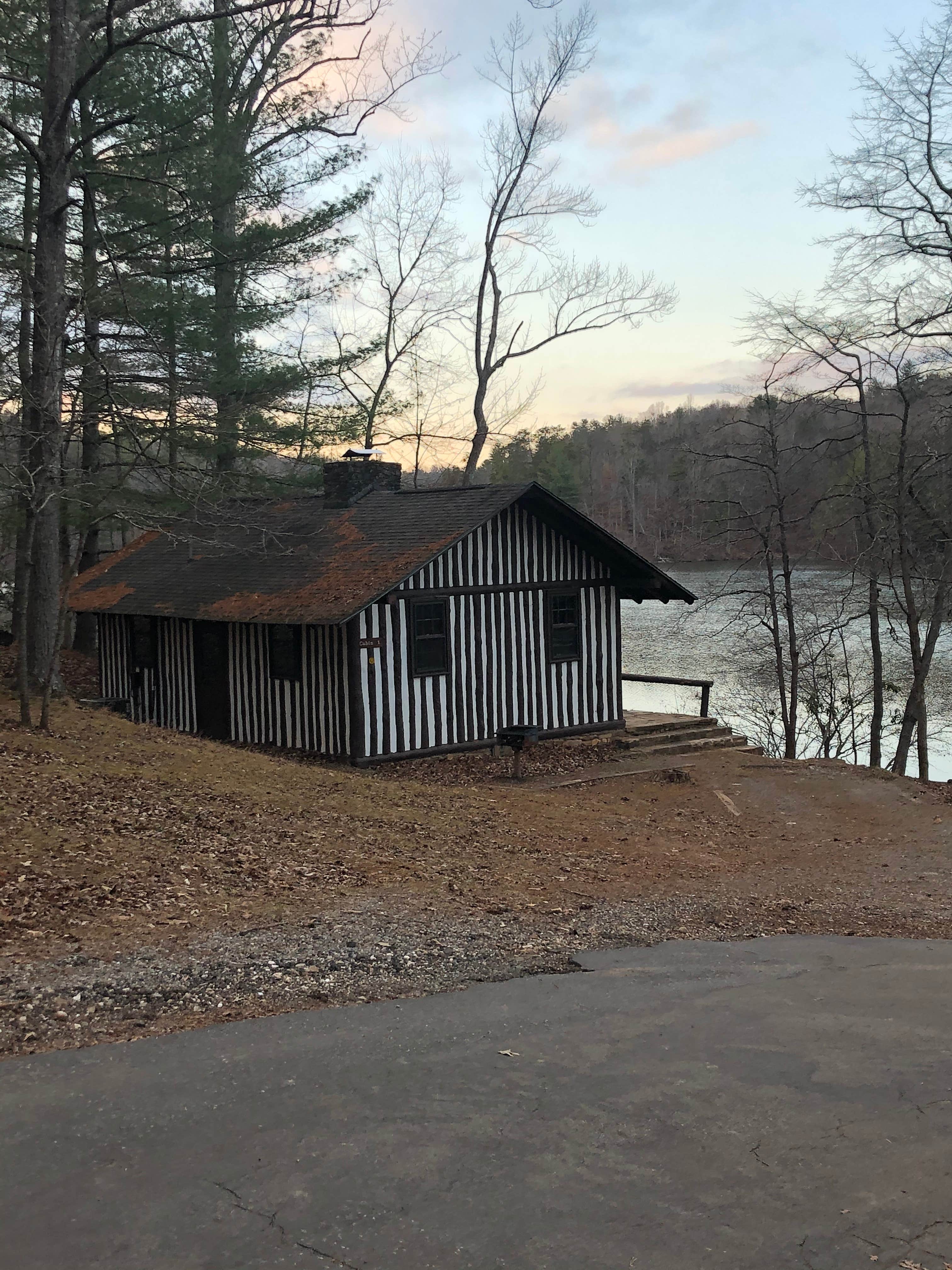Katie M.'s photo of a cabin at Fairy Stone State Park Campground near Hurt, VA