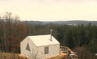 The Dyrt's photo of glamping accommodations at Farm with a View and a Canopy near Hill, NH