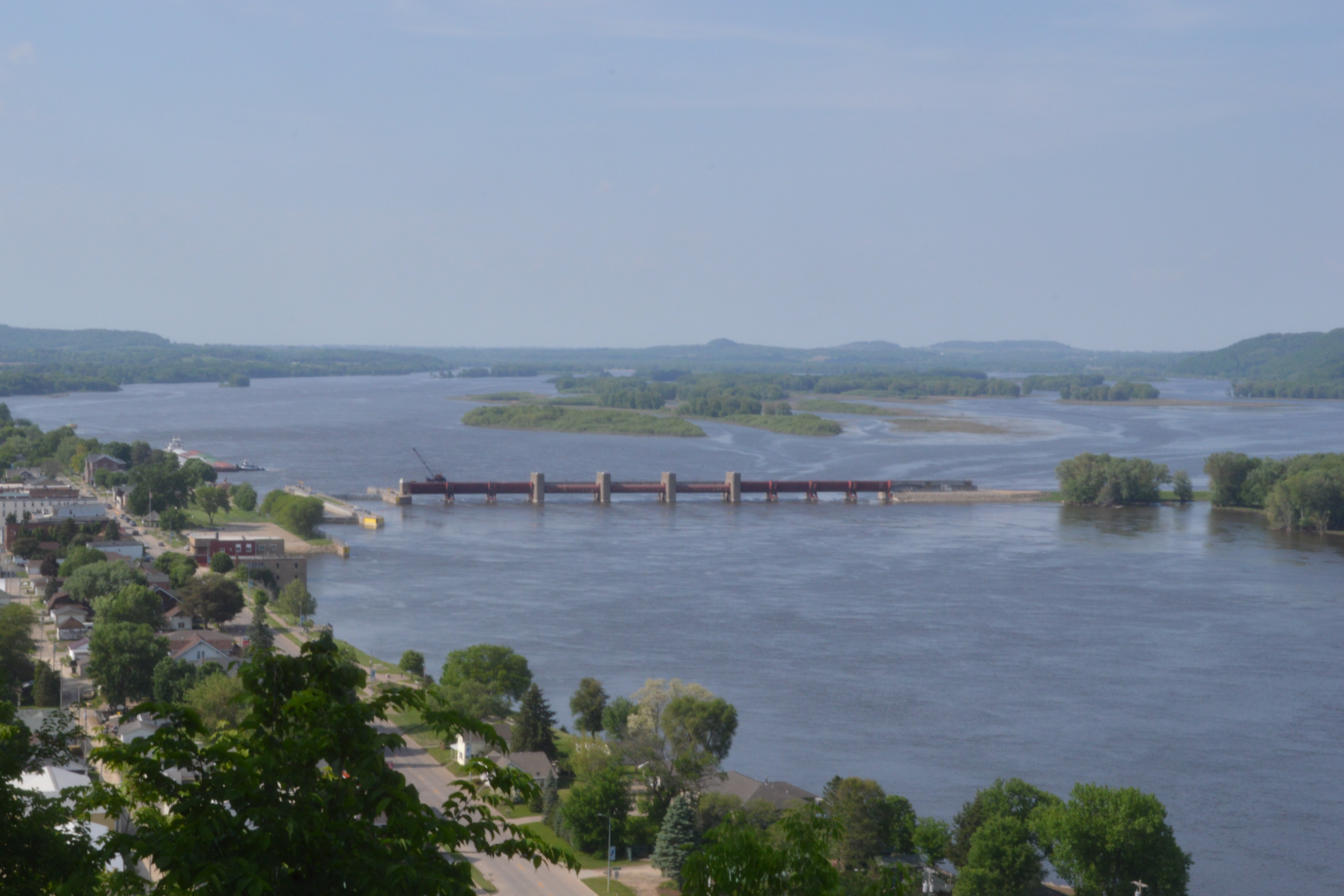 View of the Mississippi River from the trail