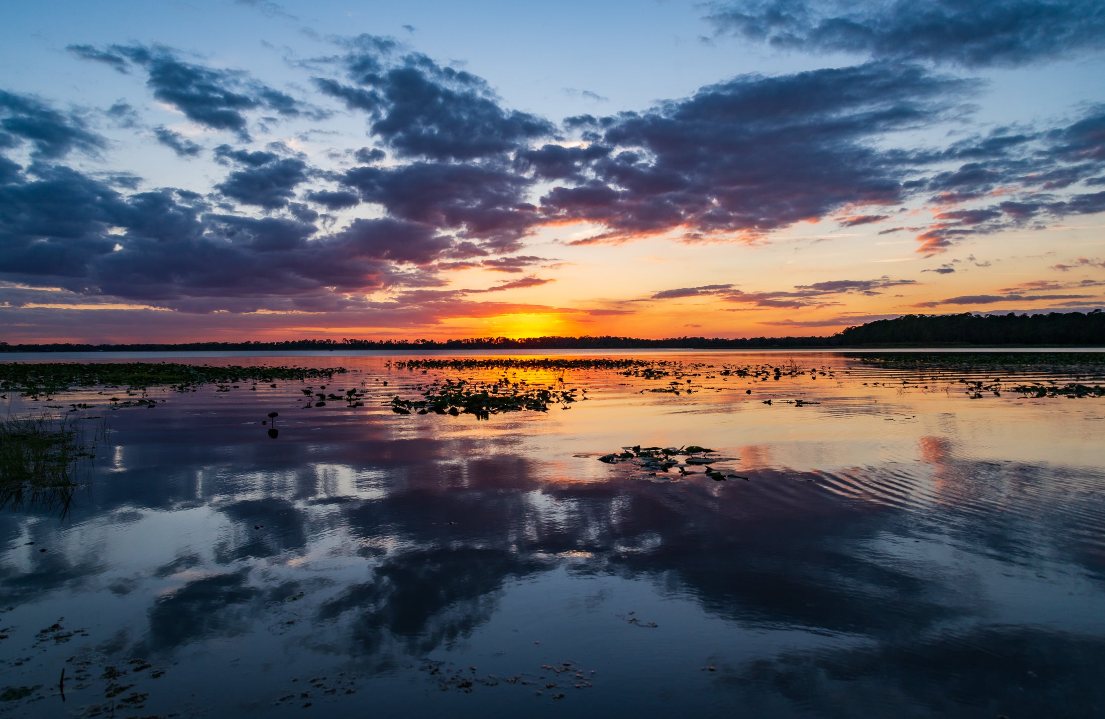 anthoer shot of a beautiful Florida sunset on Lake Josephine