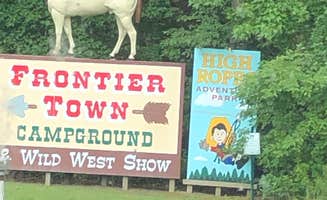 Amy B.'s photo of camping with a horse at Sun Outdoors Frontier Town near Georgetown, DE