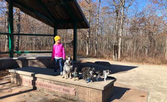 Shelly S.'s photo of camping with pets at Taum Sauk Mountain State Park Campground near Pilot Knob, MO