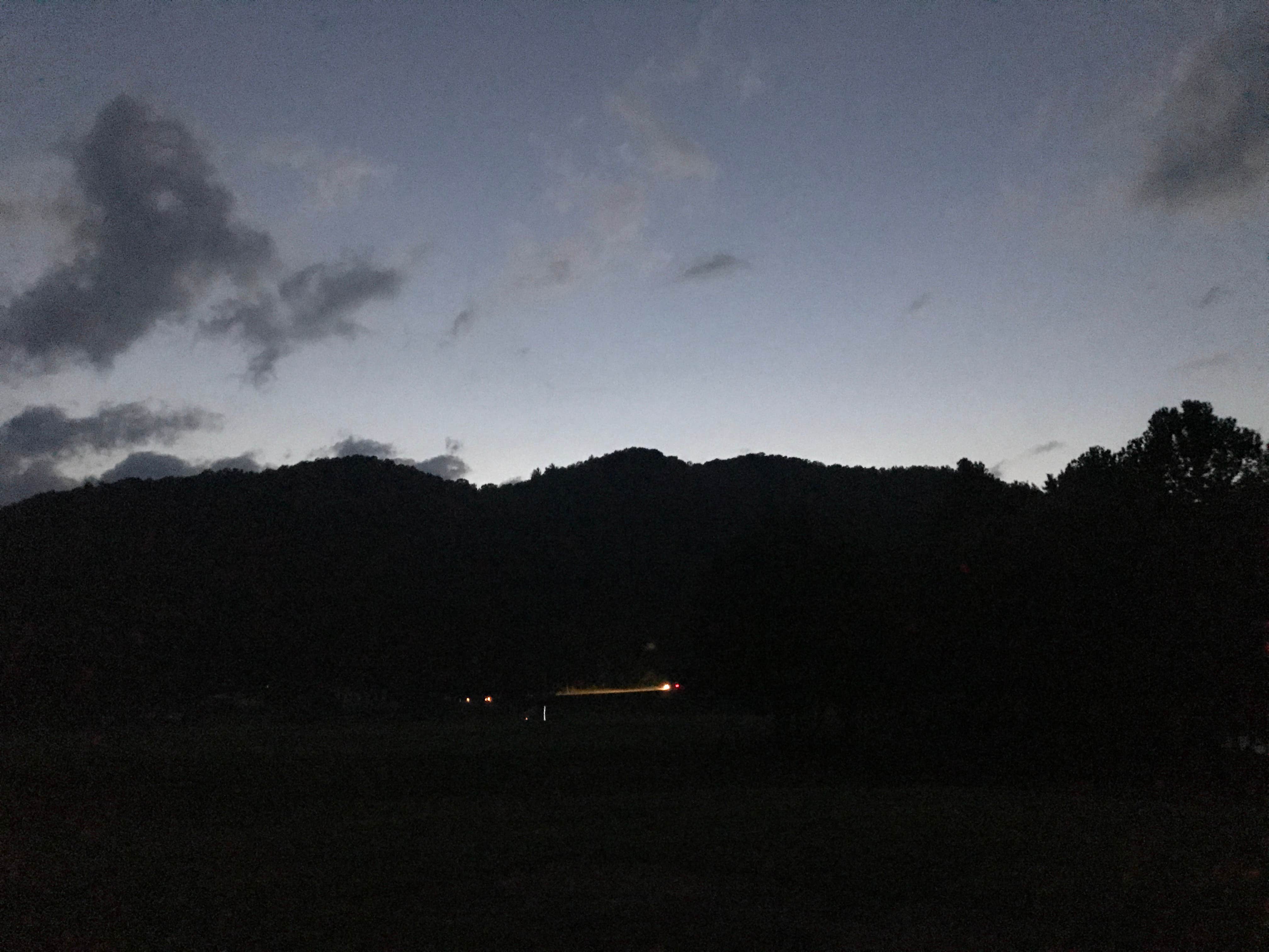Mountain sunsets are exhilarating 