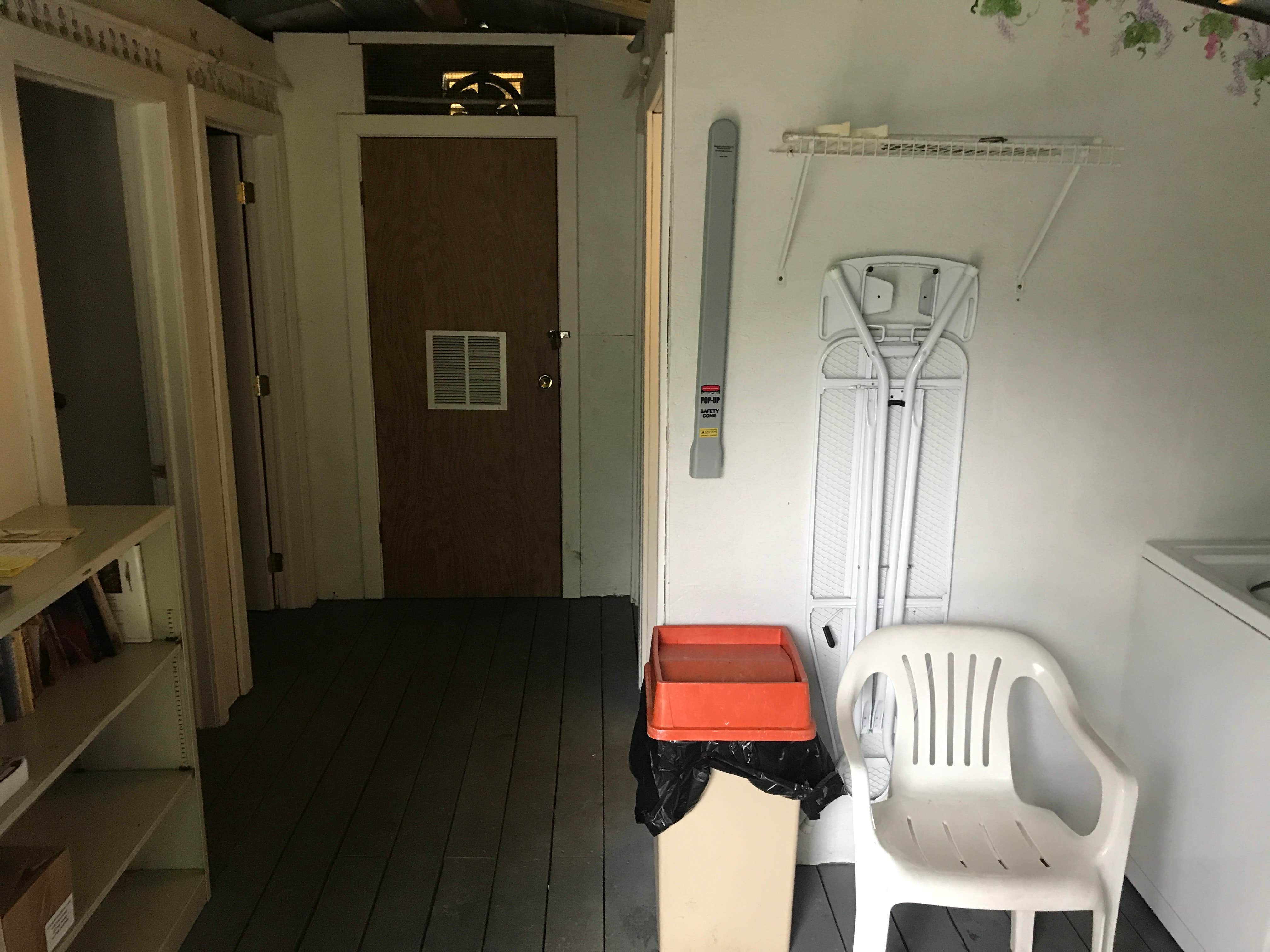 Individual restrooms and showers. Nothing lavish, but clean and well maintained. Use of laundry is on the honor system.