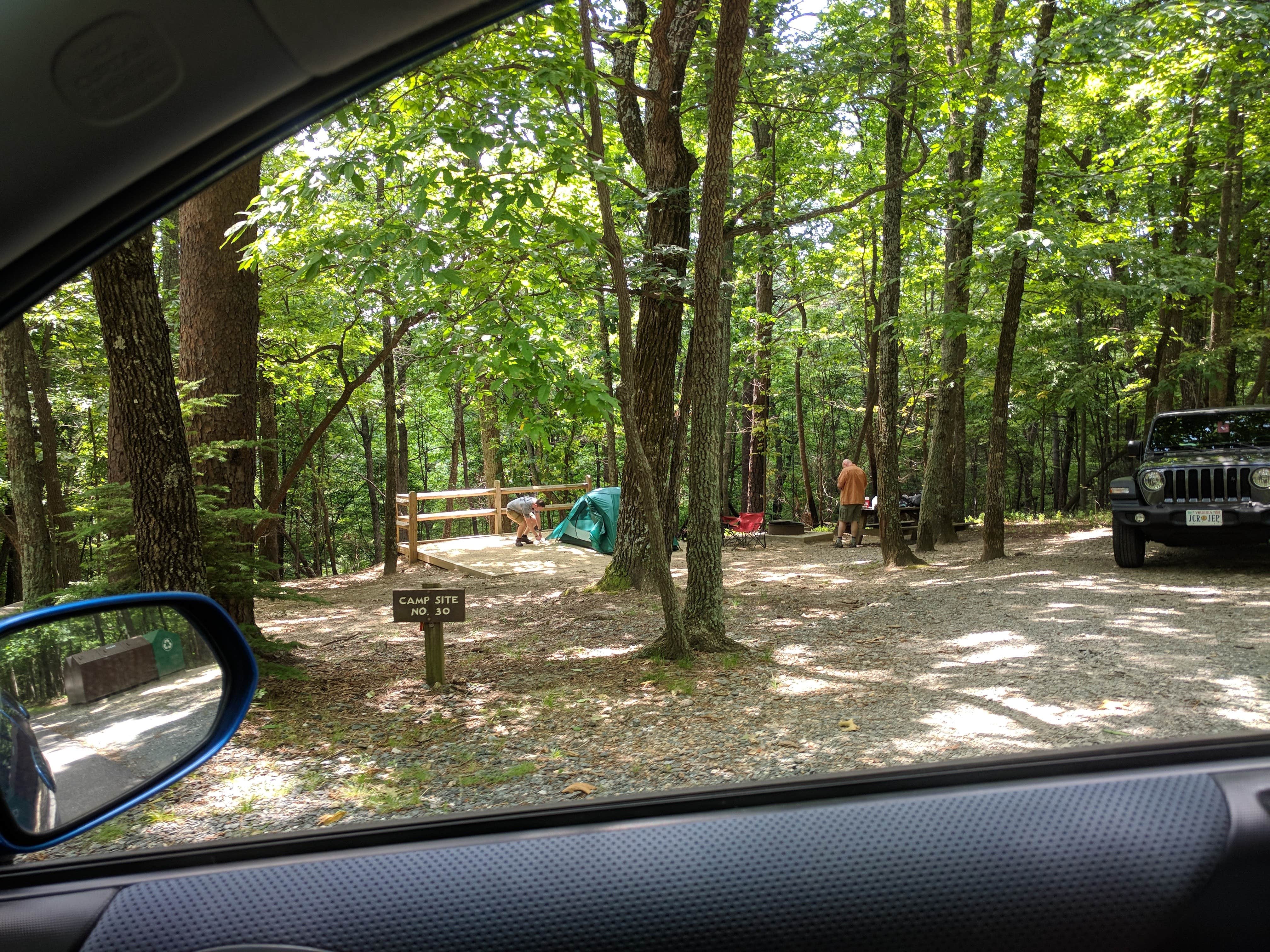 Brian F.'s photo at Hanging Rock State Park Campground near Claudville, VA