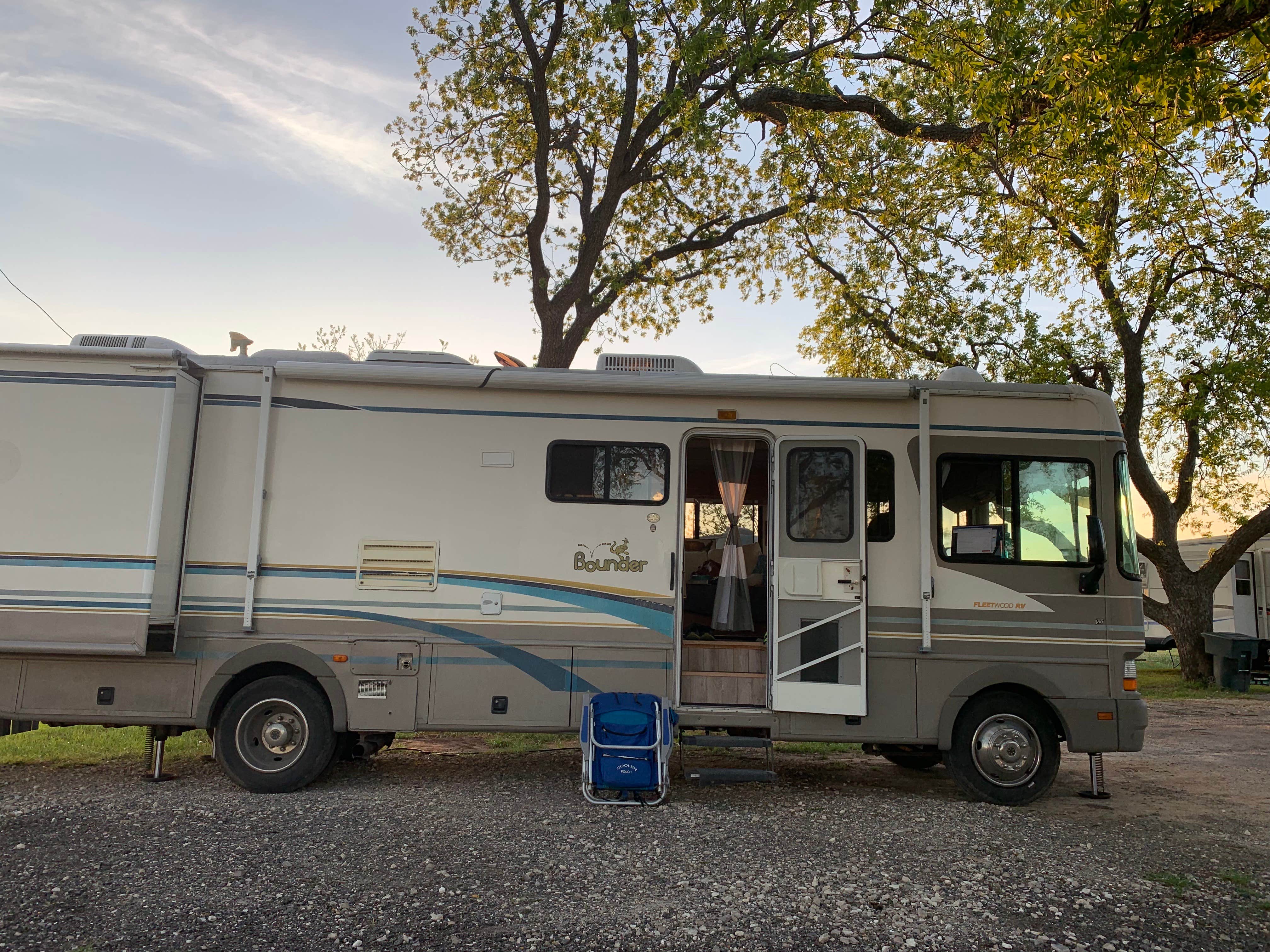 Bounding Around's photo of rv camping at Lady Bird Johnson RV Park near Stonewall, TX