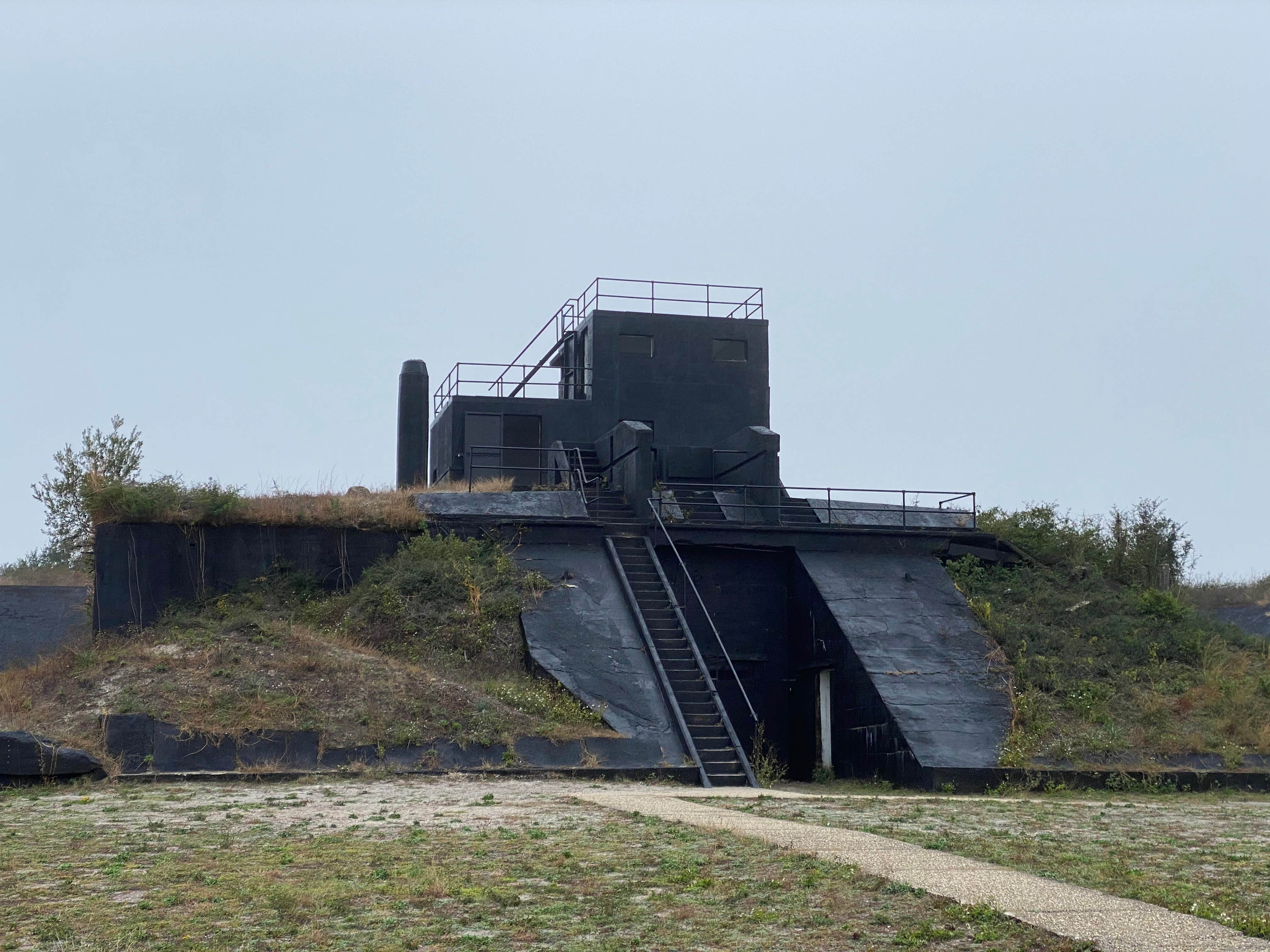 One of the modern batteries at the fort