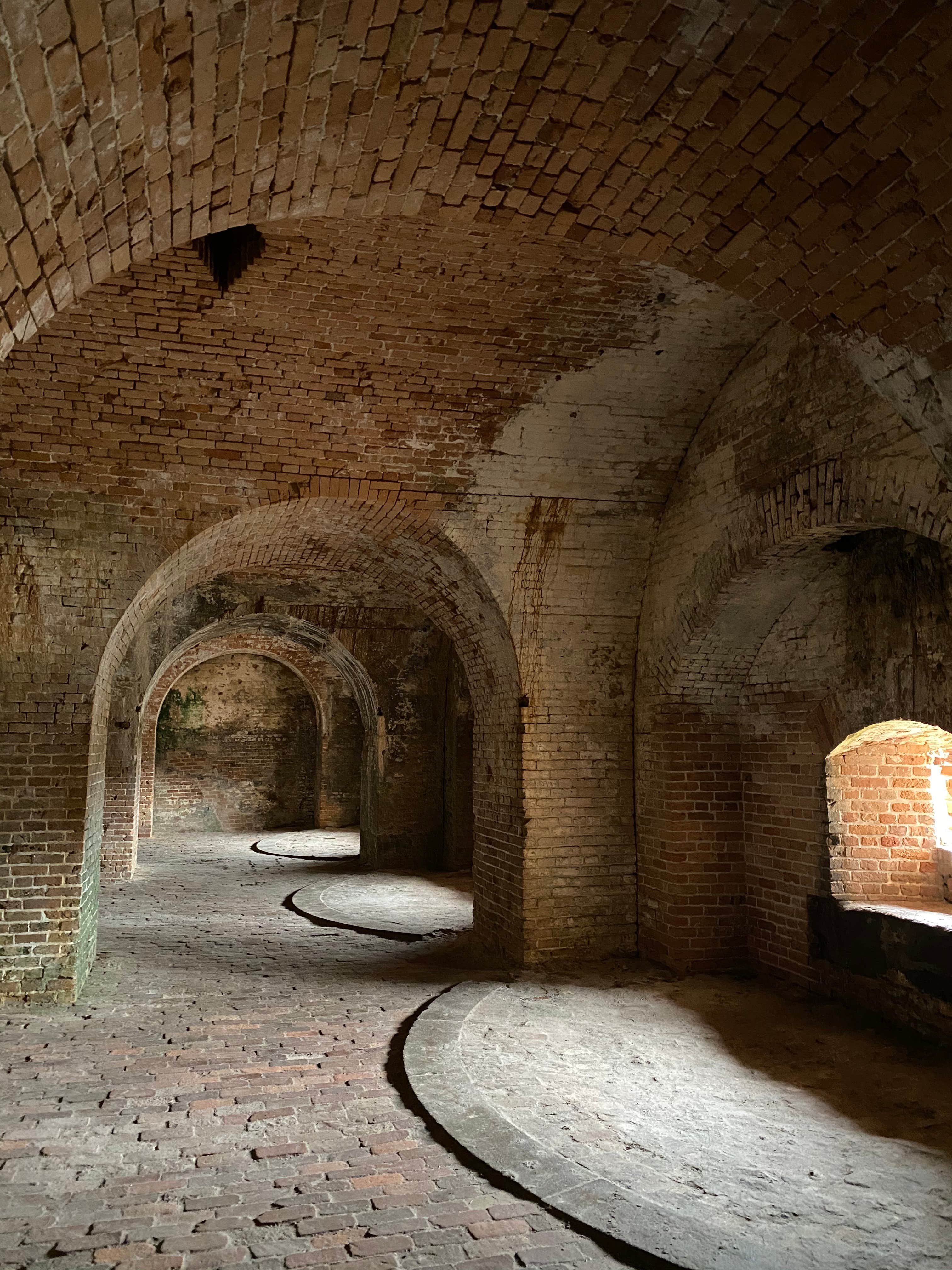 The inside of the fort was really neat