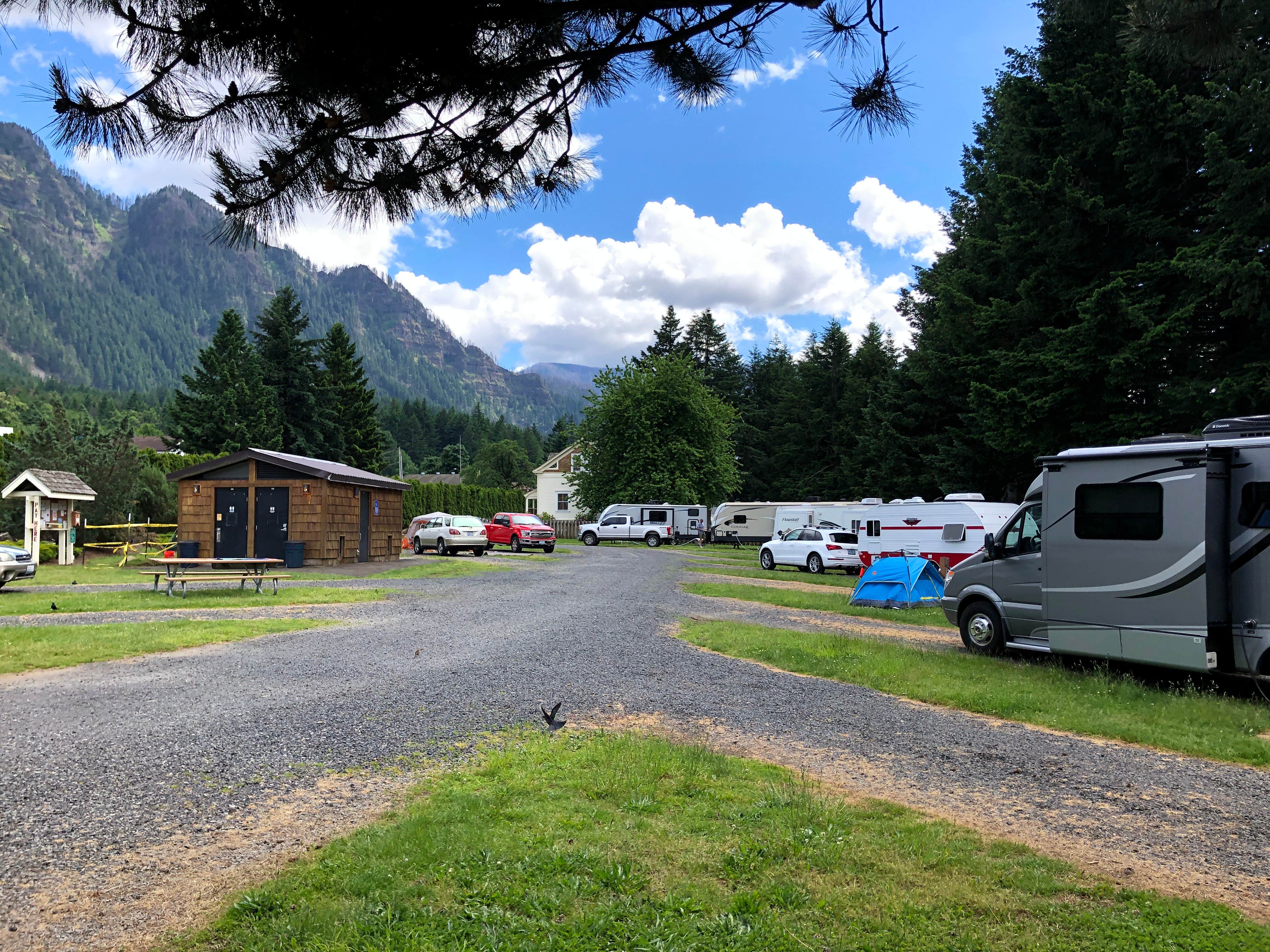Corinna B.'s photo of rv camping at Port of Cascade Locks Campground near Columbia River Gorge National Scenic Area