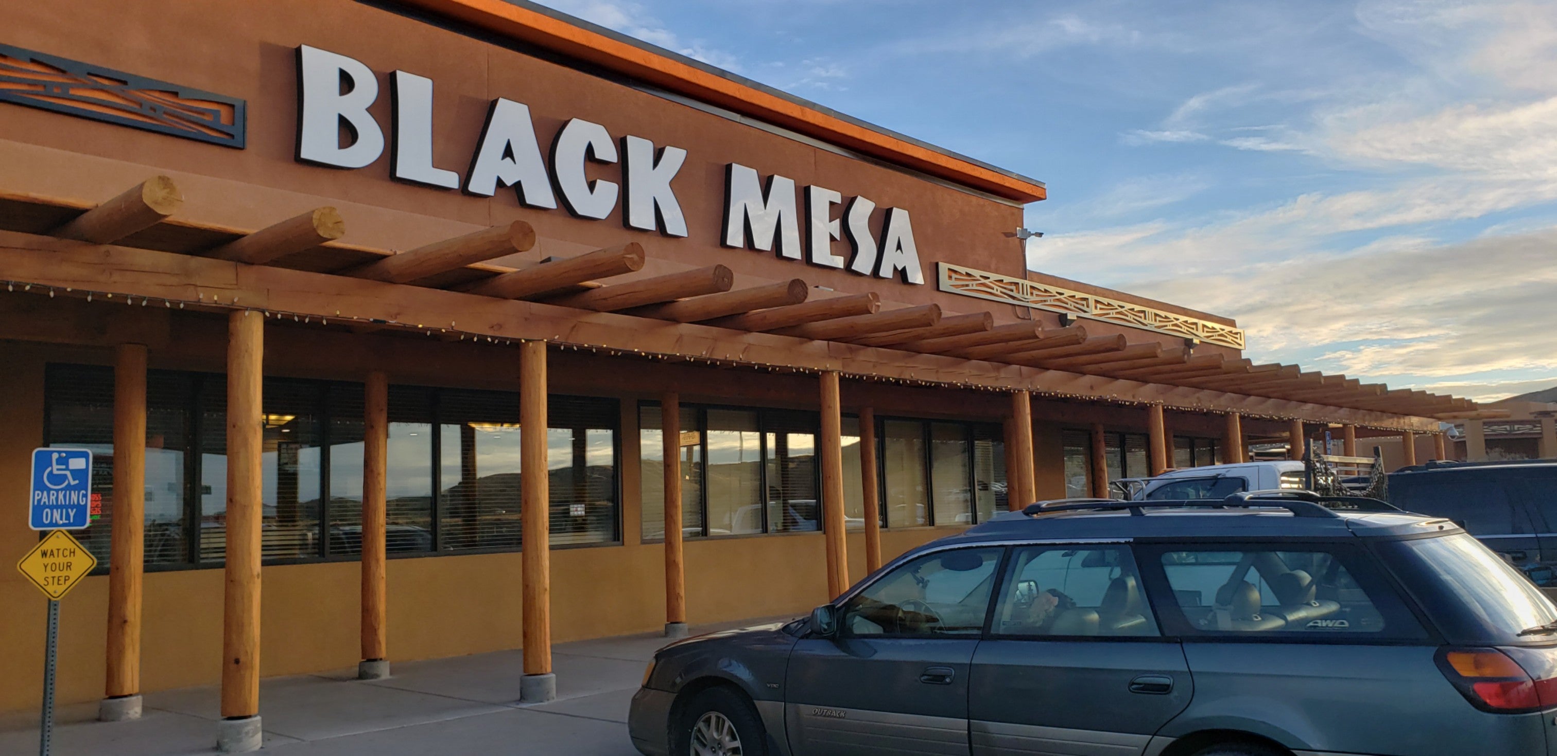 Black Mesa travel shop: gasoline, showers, food, etc.