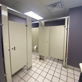 Women’s bathrooms in clubhouse. No showers