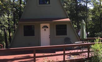 Genevieve J.'s photo of a cabin at Cozy A-Frame on Beautiful Lake Bob Sandlin near Sulphur Springs, TX