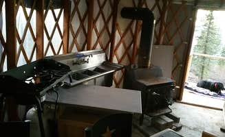 Gary H.'s photo of camping with pets at Silver Fox Yurt near New Meadows, ID