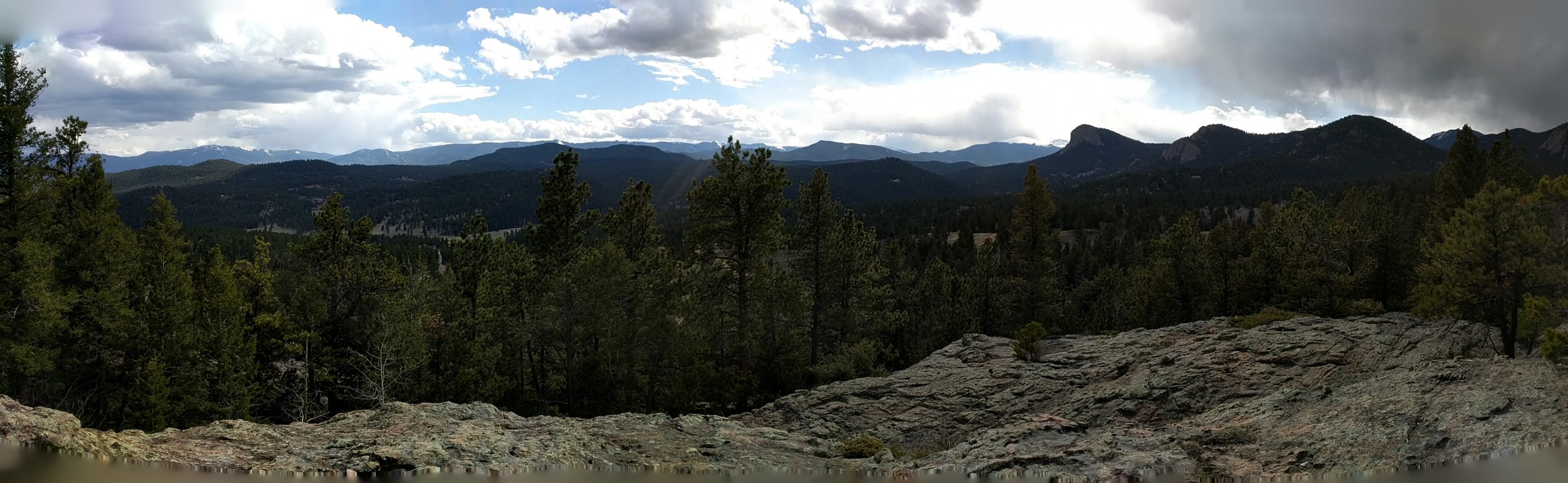 View at the edge of boulders. So much climbing, guys!