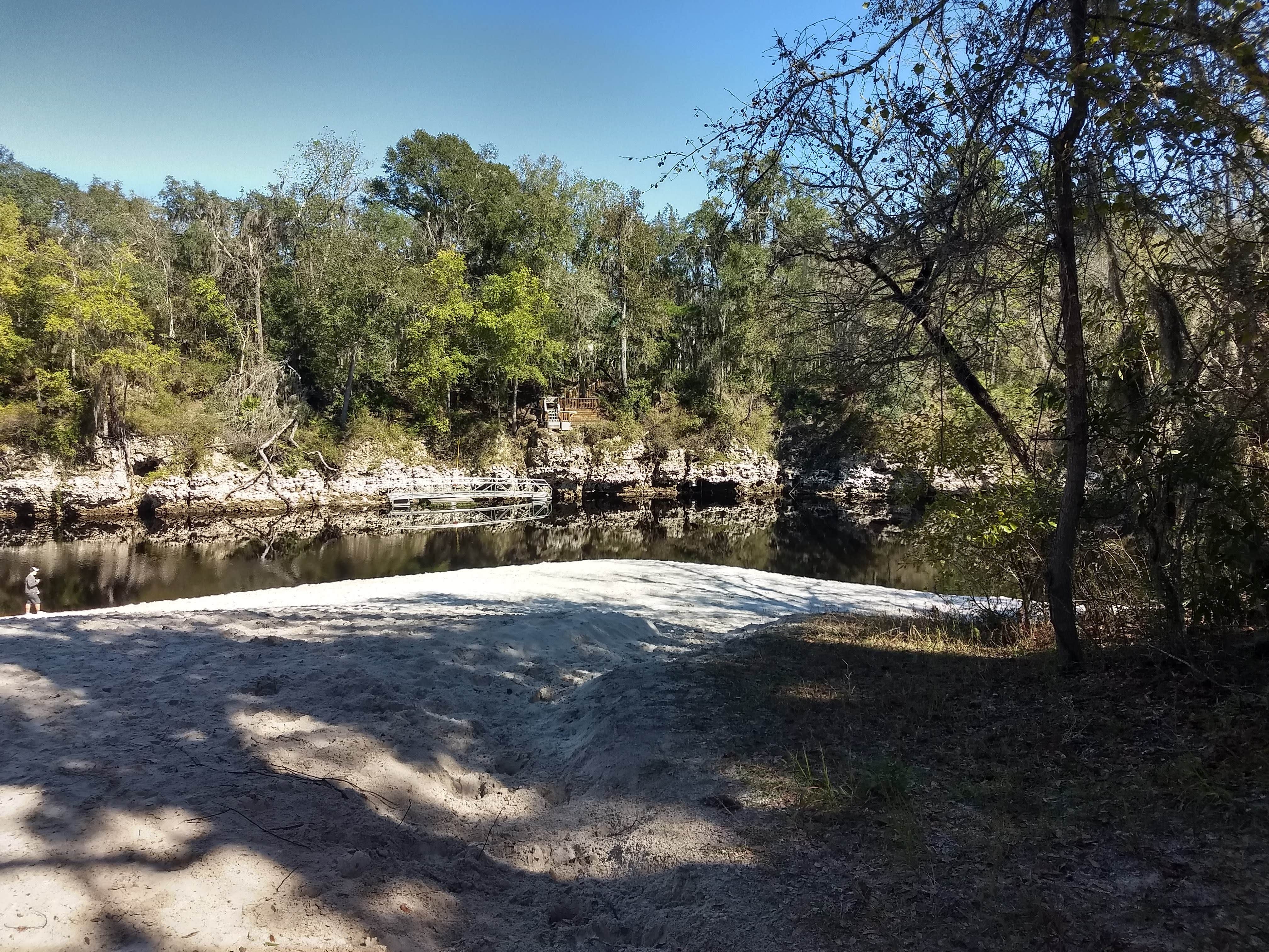 Beach area on Suwannee River