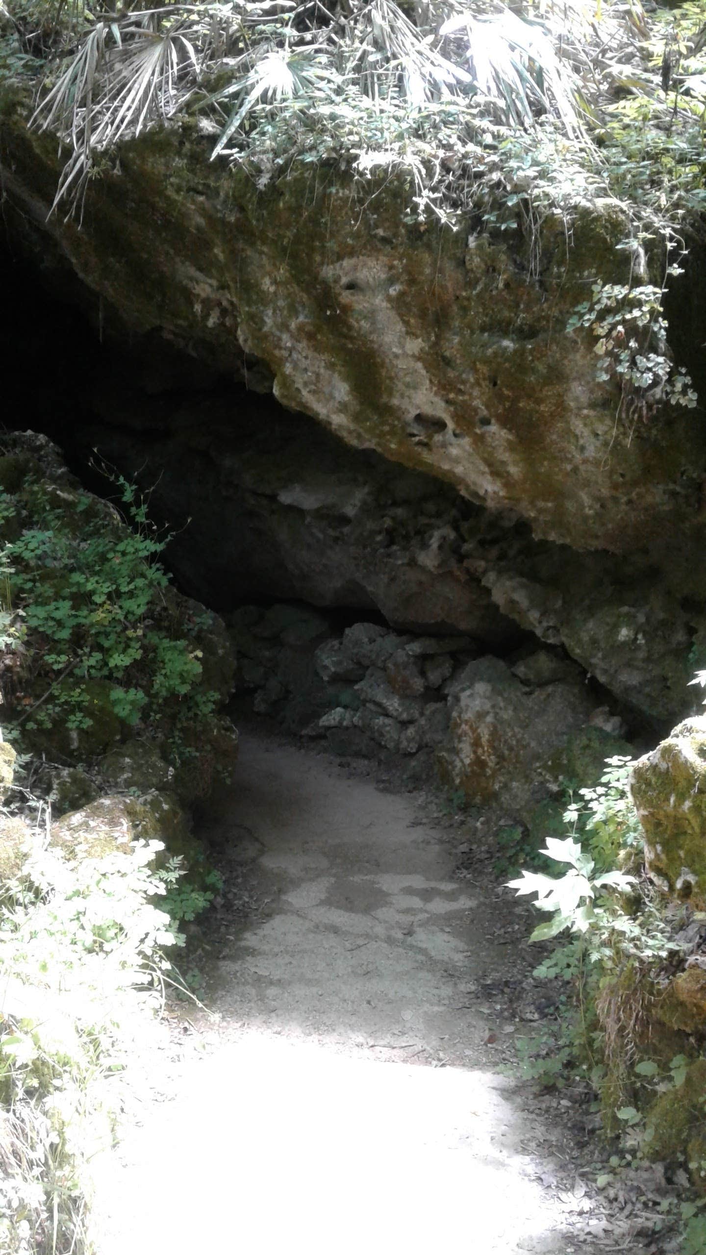 Rock you can go through on hike