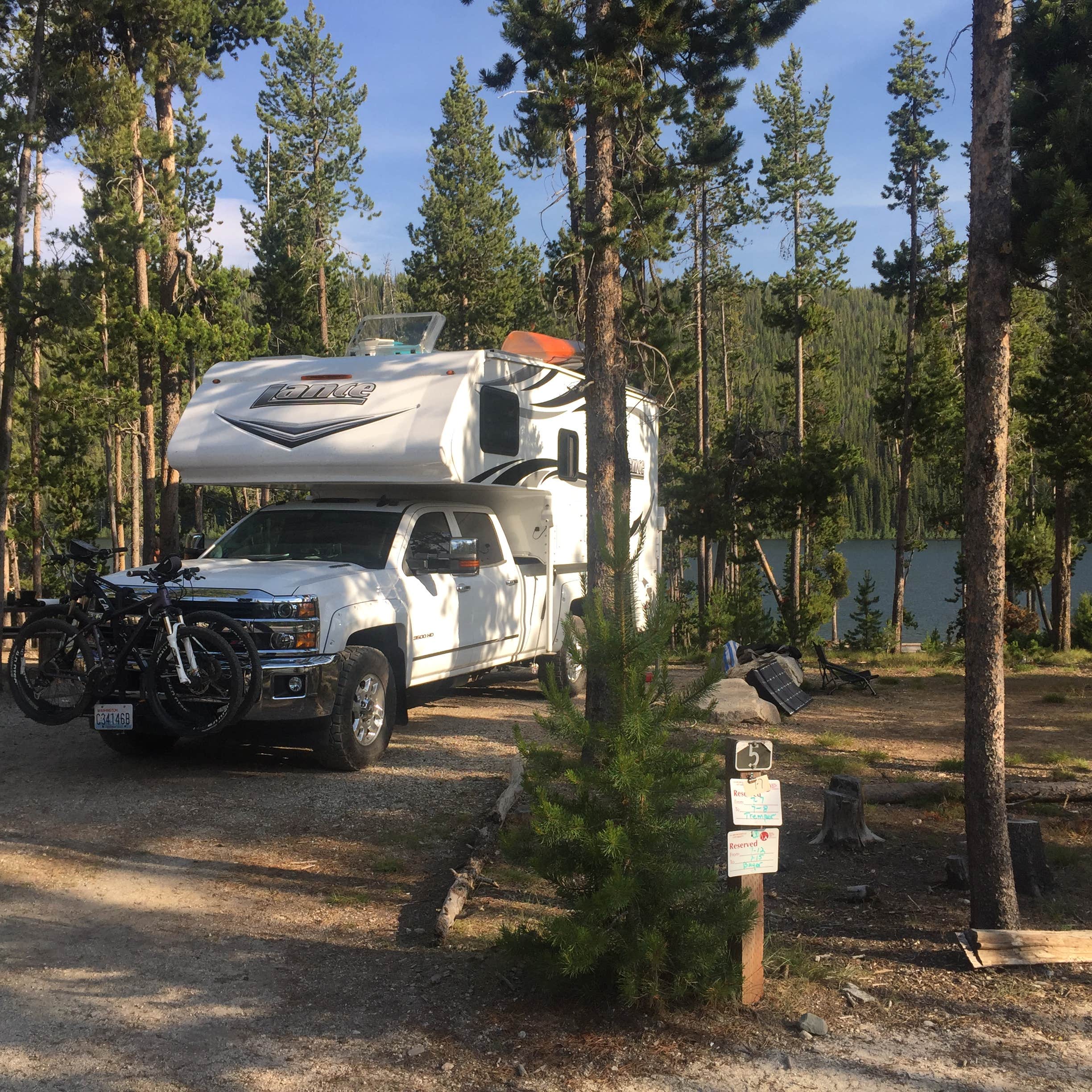 Dawn G.'s photo of rv camping at Stanley Lake Campground near Lowman, ID